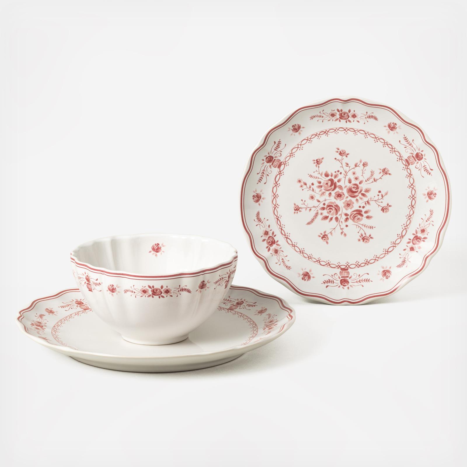 Vila 3-Piece Place Setting with Cereal Bowl, Service for 1 2 Vila 3-Piece Place Setting with Cereal Bowl, Service for 1