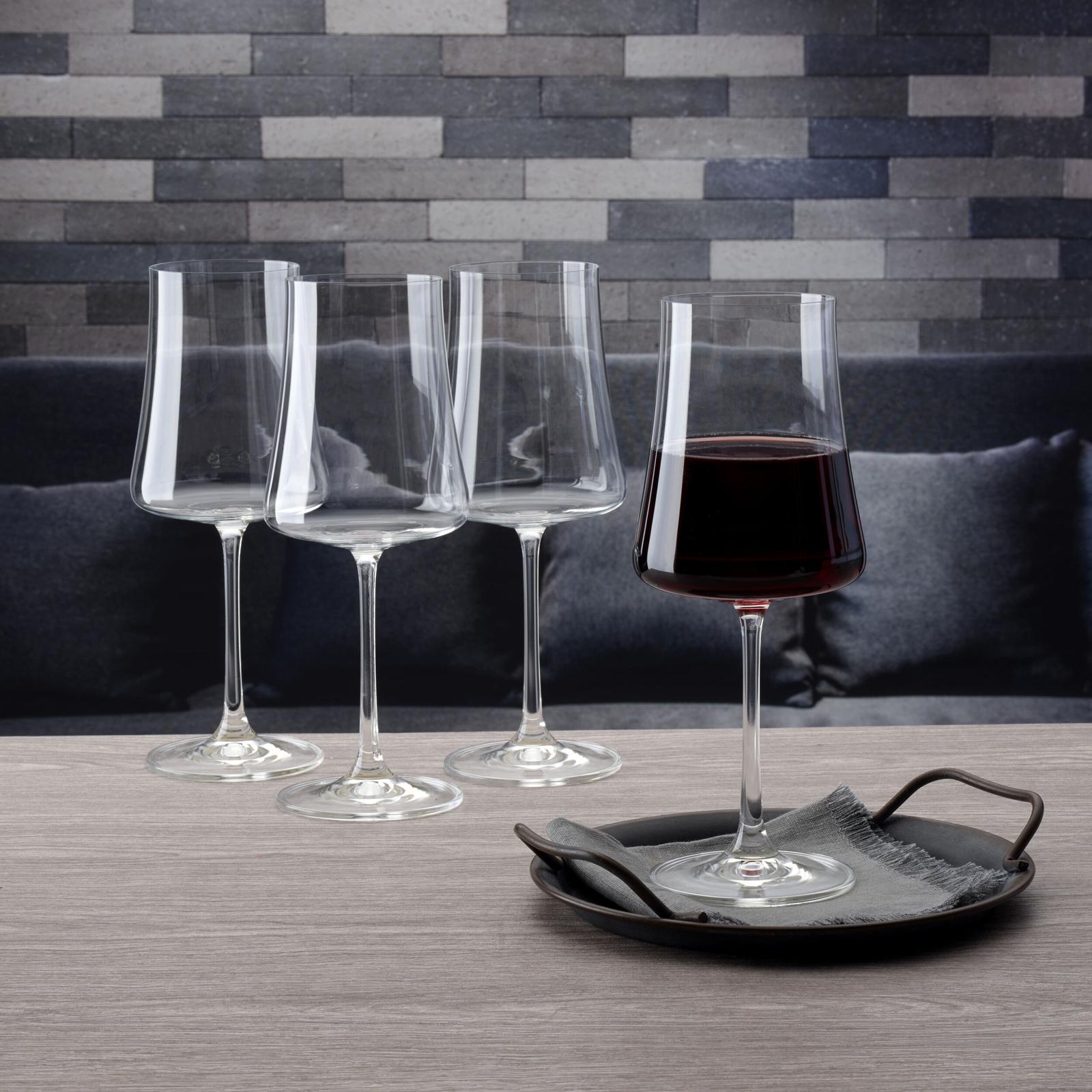 Aline Red Wine Crystal Glass, Set of 4 9 Aline Red Wine Crystal Glass, Set of 4