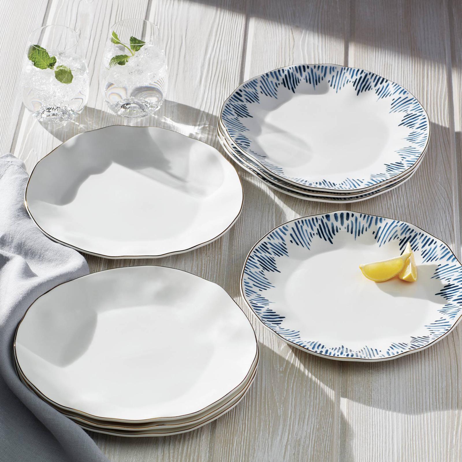 Blue Bay Dinner Plates, Set of 4 1 Blue Bay Dinner Plates, Set of 4