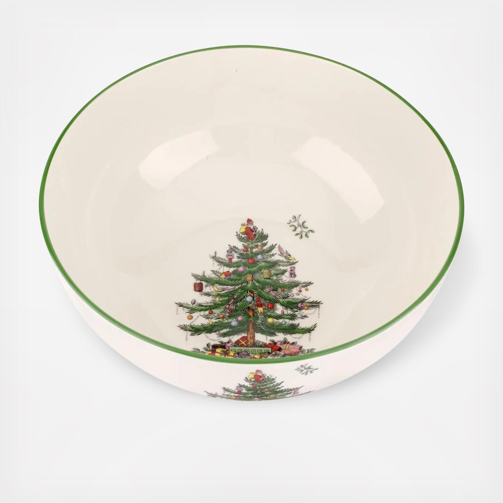 Christmas Tree Round Serving Bowl 1 Christmas Tree Round Serving Bowl