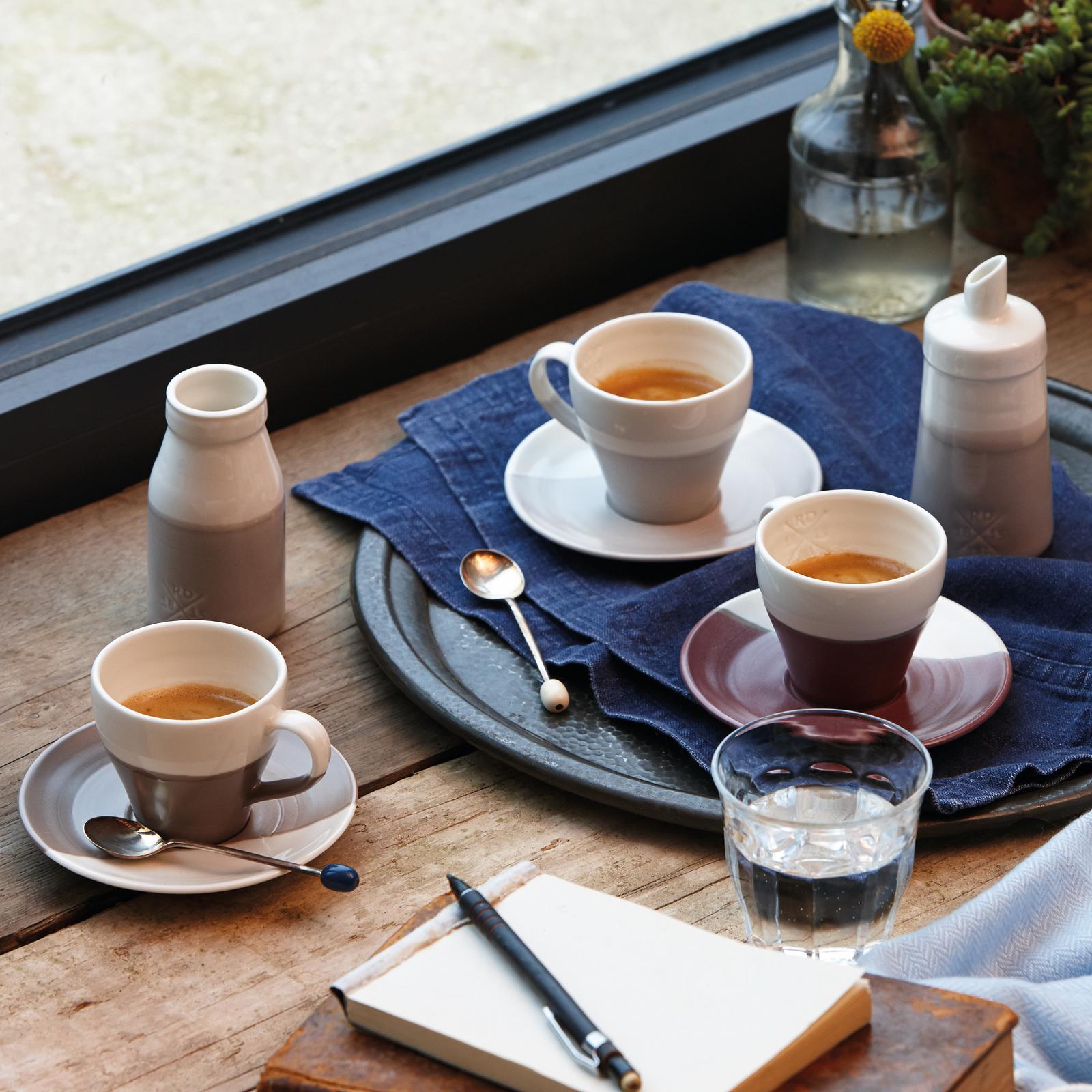 Coffee Studio Assorted Espresso Cup & Saucer, Set of 4 6 Coffee Studio Assorted Espresso Cup & Saucer, Set of 4