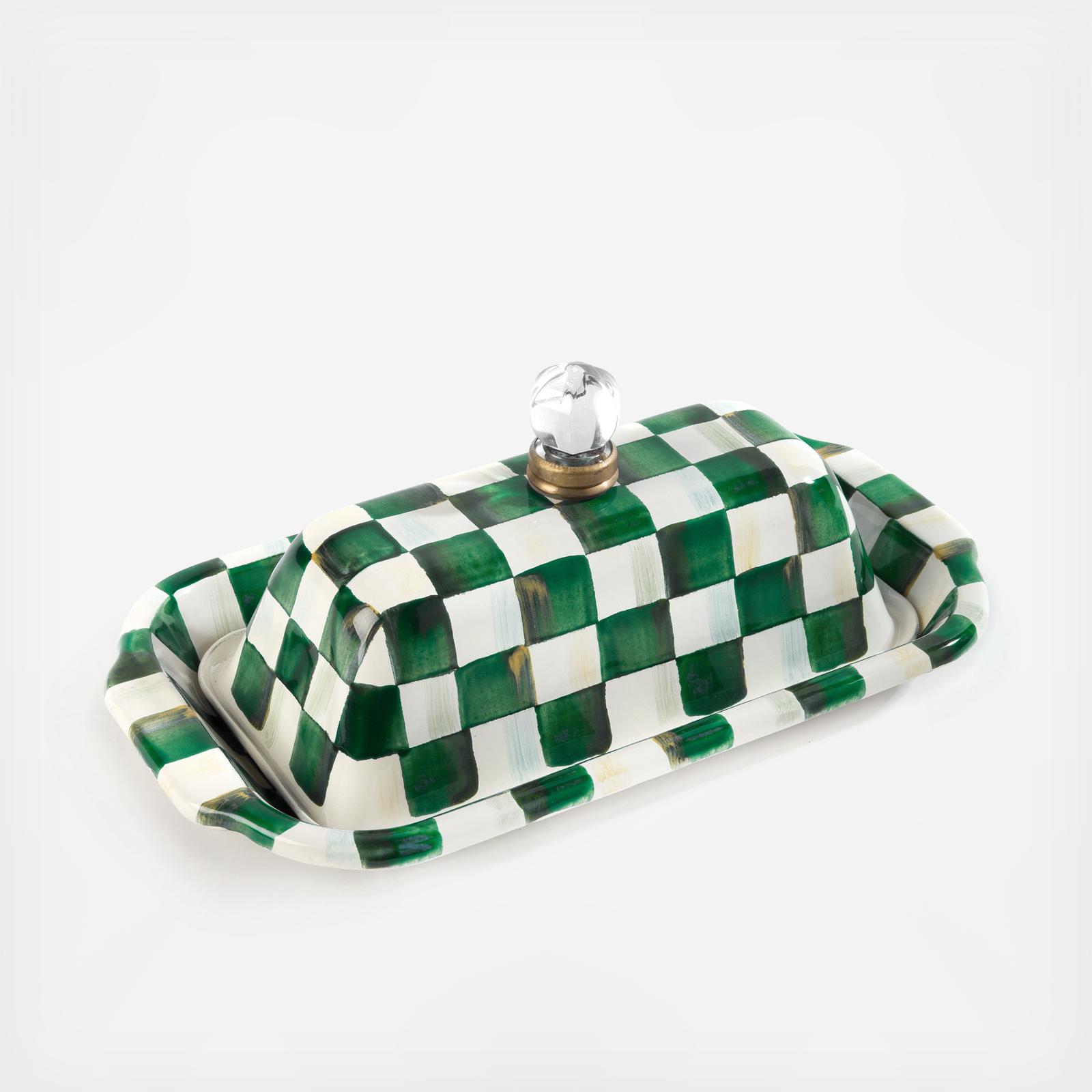 Emerald Check Steel Butter Box 1 Emerald Check Steel Butter Box