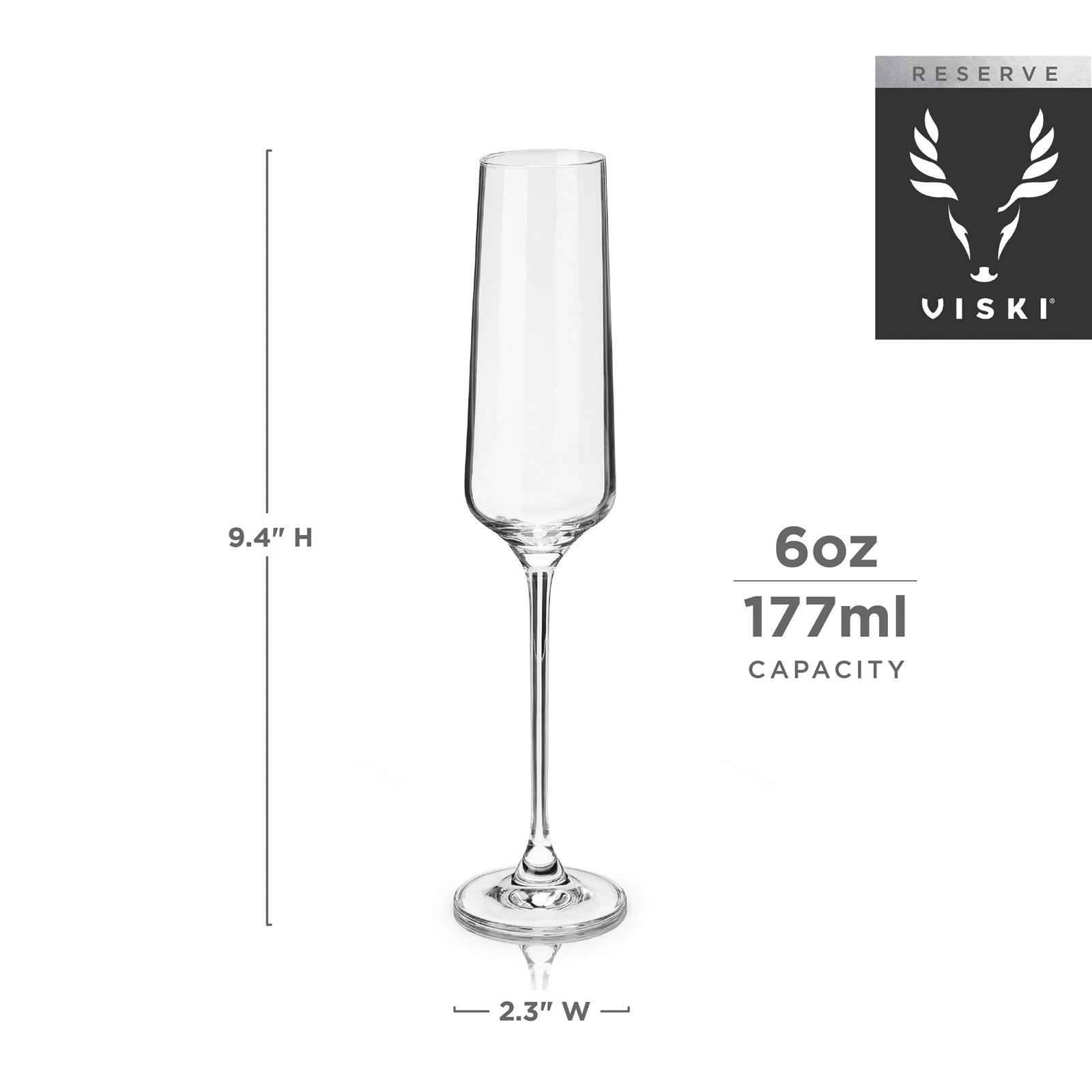 European Crystal Champagne Flute, Set of 4 8 European Crystal Champagne Flute, Set of 4