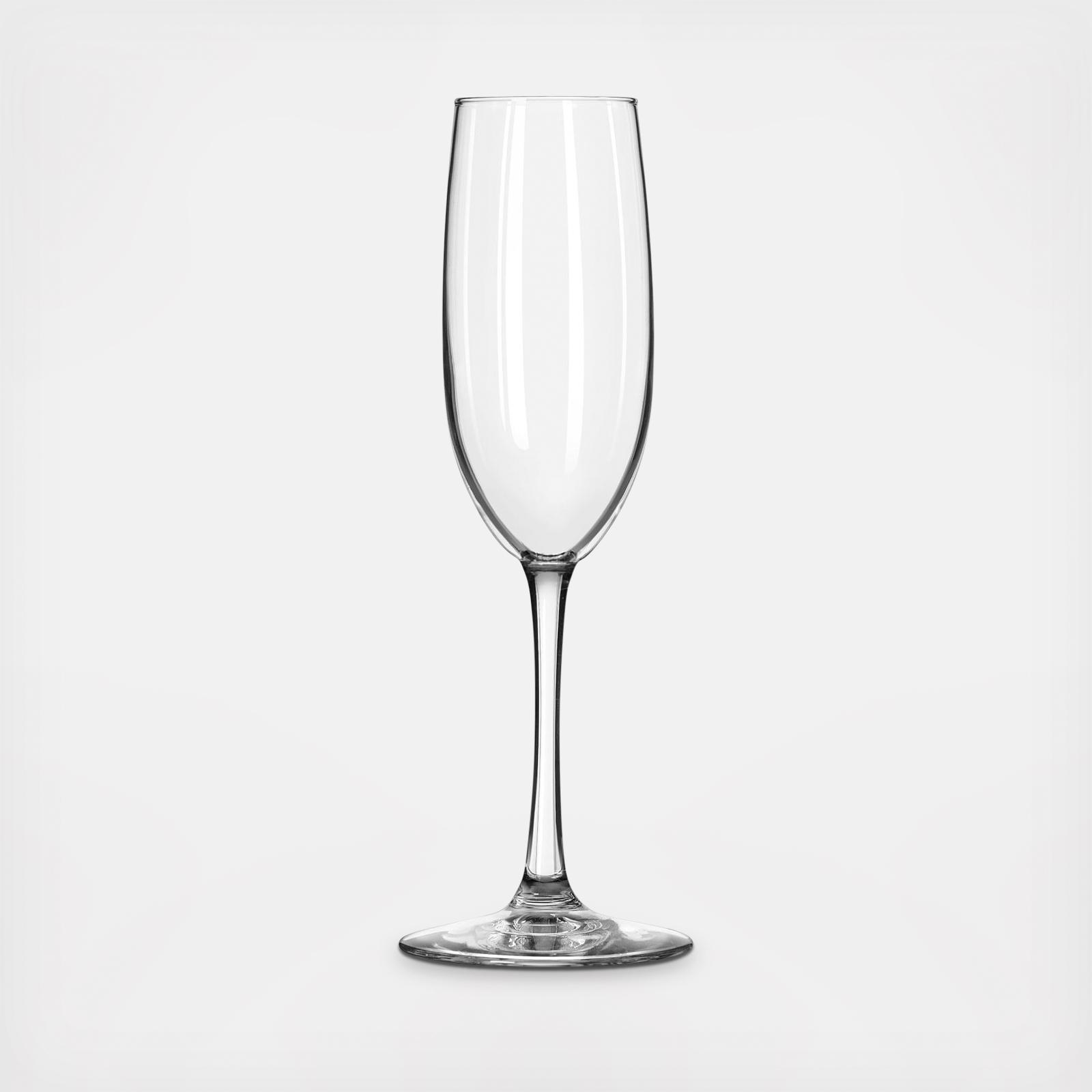 Entertaining Essentials Champagne Flute Glass, Set of 6 2 Entertaining Essentials Champagne Flute Glass, Set of 6