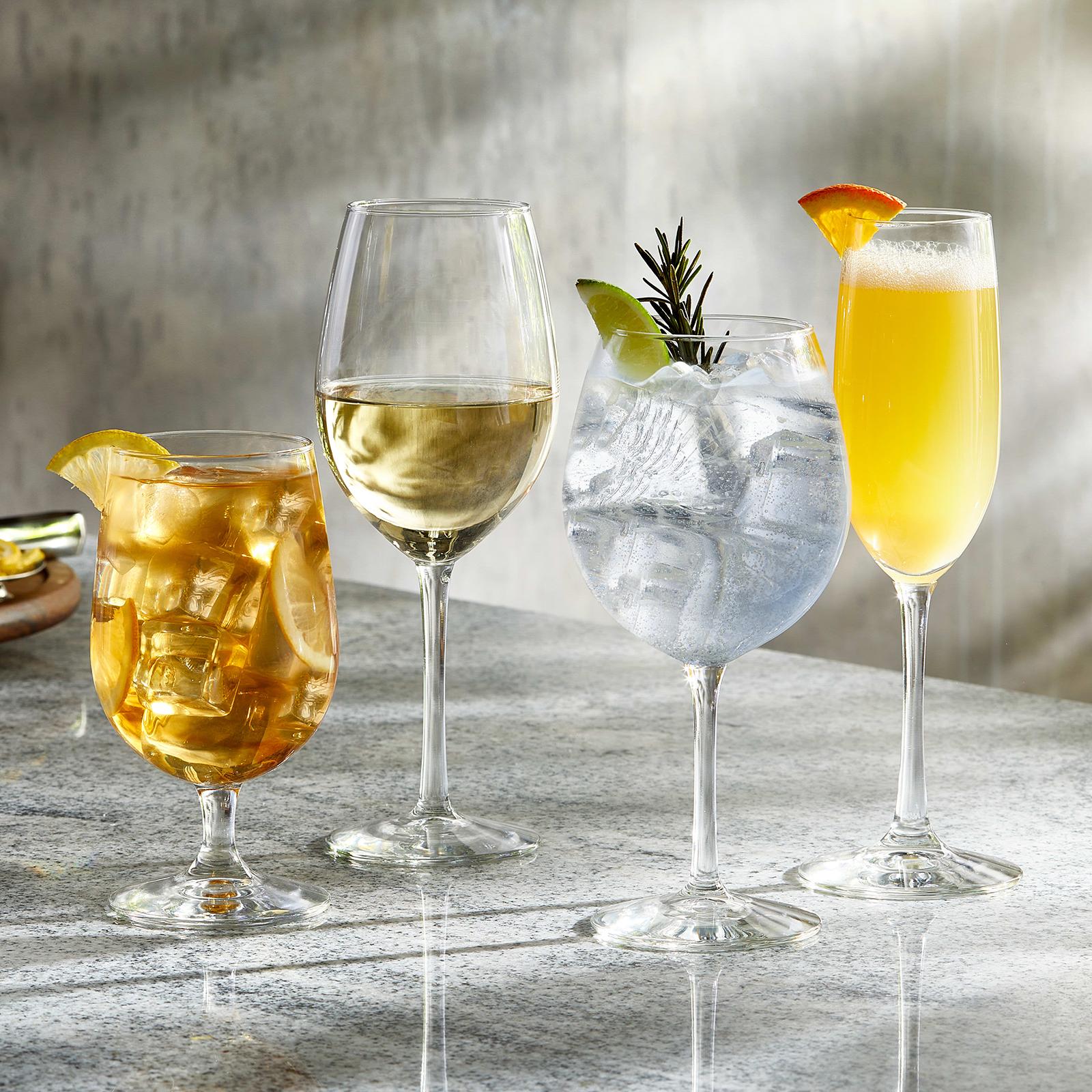Entertaining Essentials Champagne Flute Glass, Set of 6 4 Entertaining Essentials Champagne Flute Glass, Set of 6
