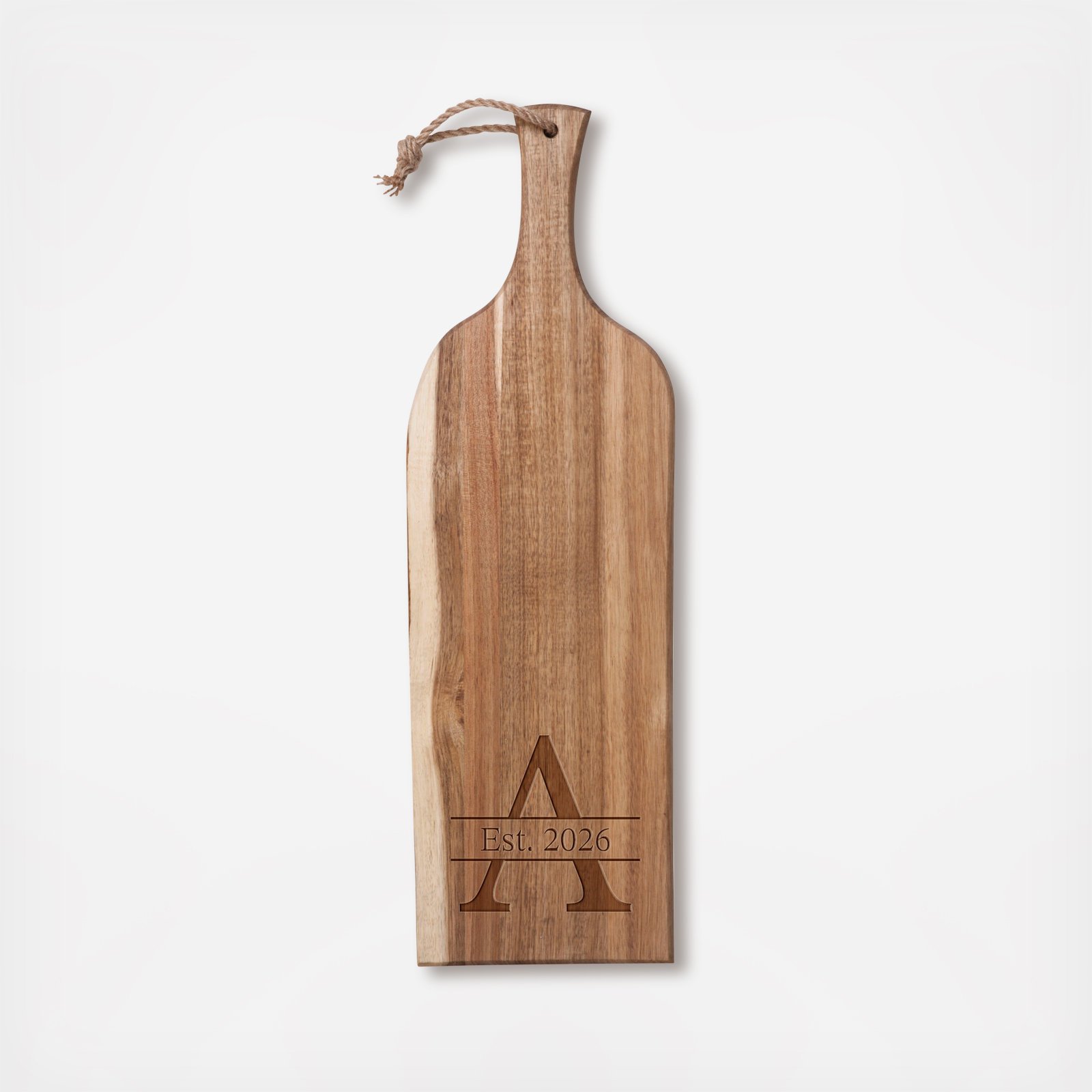Est. 2026 Monogramed Artisan Acacia Charcuterie Board 1 Est. 2026 Monogramed Artisan Acacia Charcuterie Board