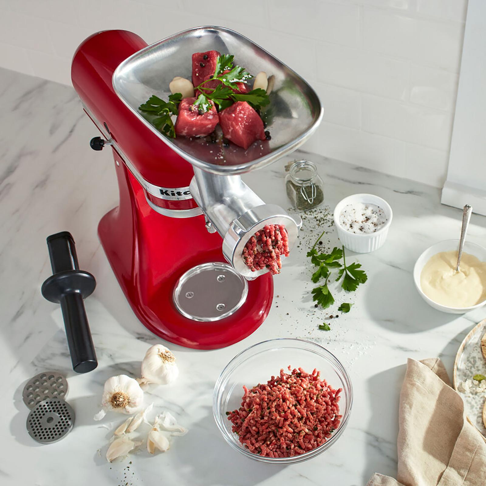 Metal Food Grinder and Sausage Maker Stand Mixer Attachment Kit 1 Metal Food Grinder and Sausage Maker Stand Mixer Attachment Kit