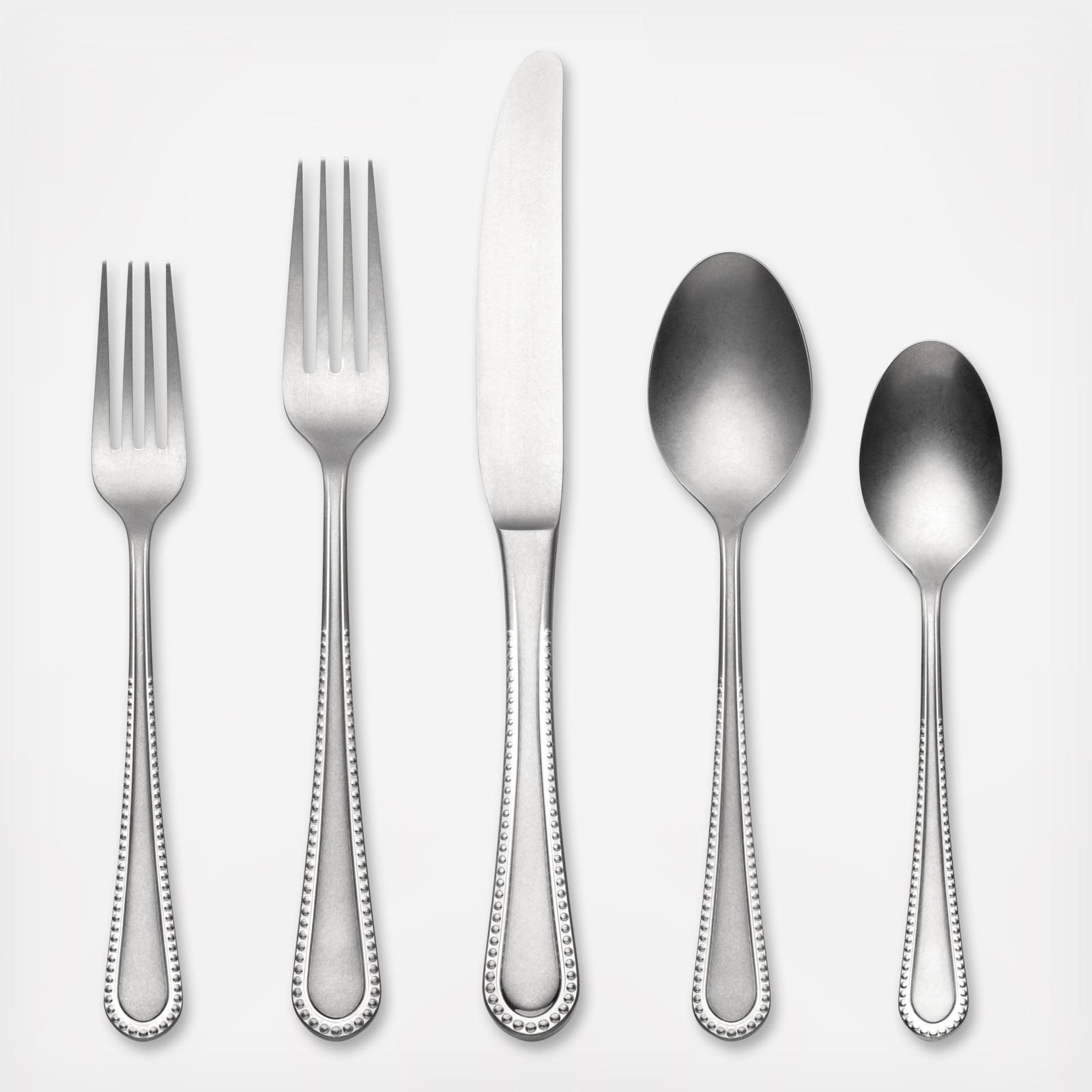 Hartwell Vintage Tumbled 42-Piece Flatware Set, Service for 8