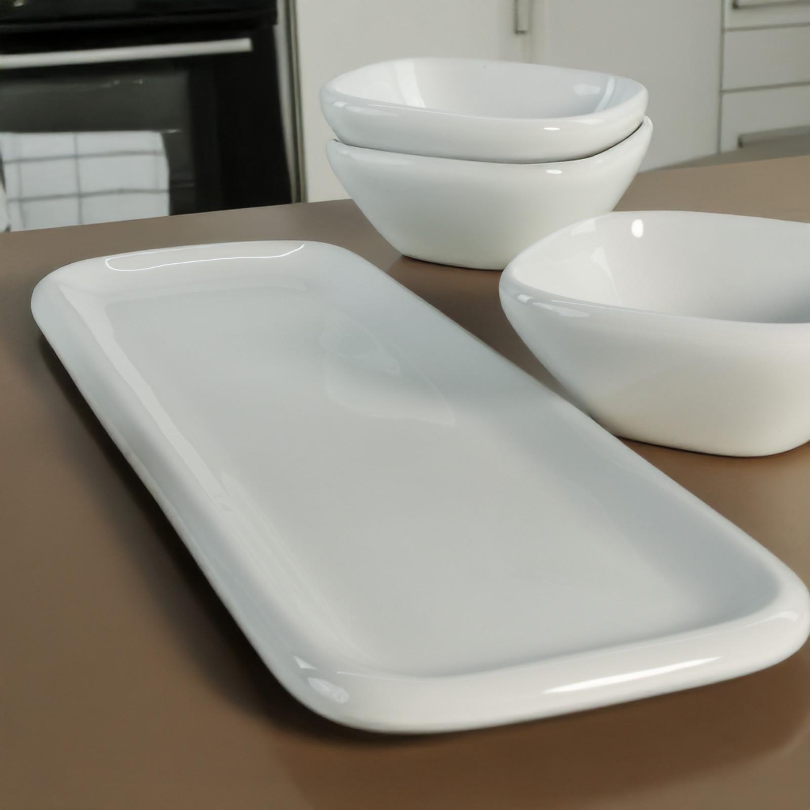 Impulse 4-Piece Dip Bowl & Tray Set 5 Impulse 4-Piece Dip Bowl & Tray Set
