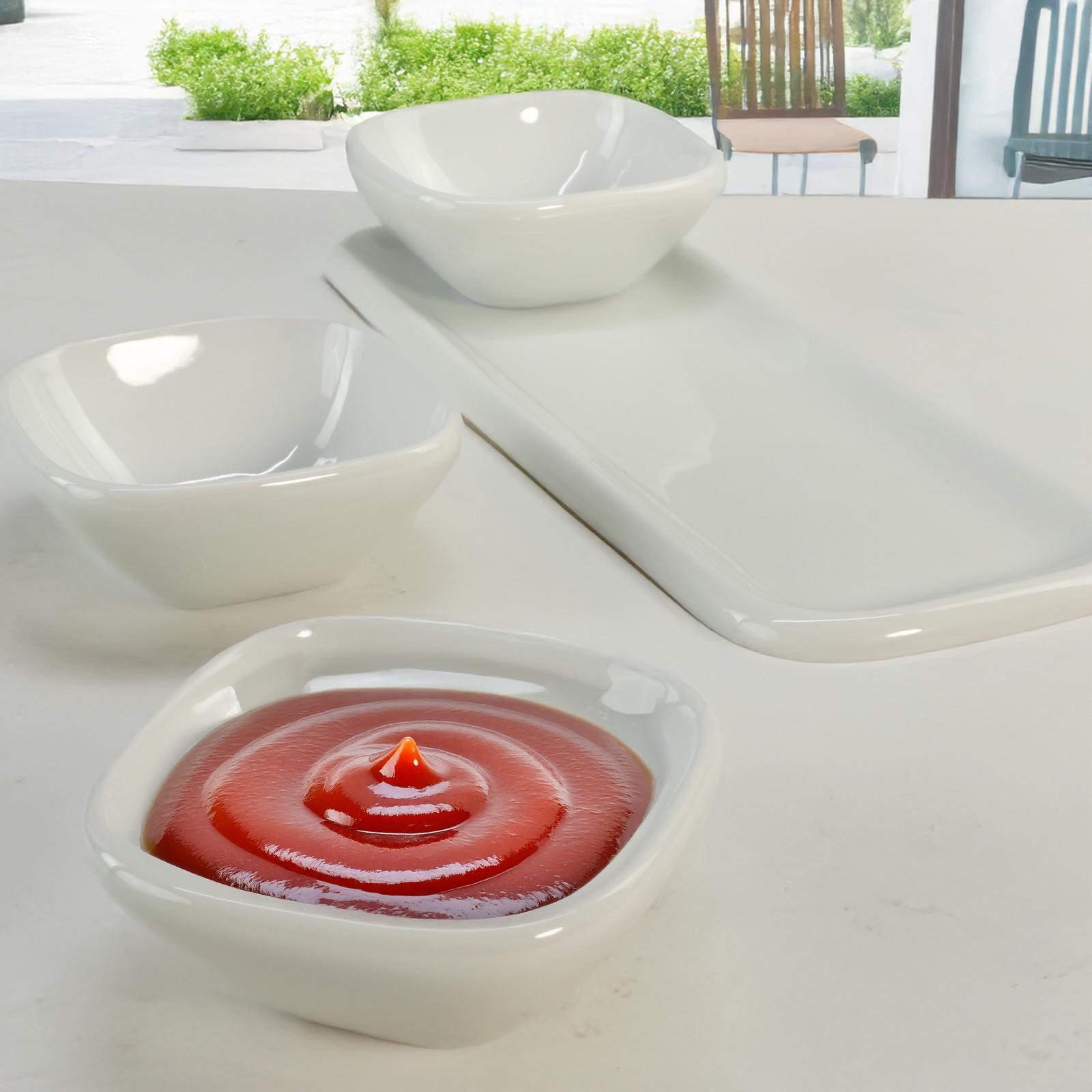 Impulse 4-Piece Dip Bowl & Tray Set 8 Impulse 4-Piece Dip Bowl & Tray Set