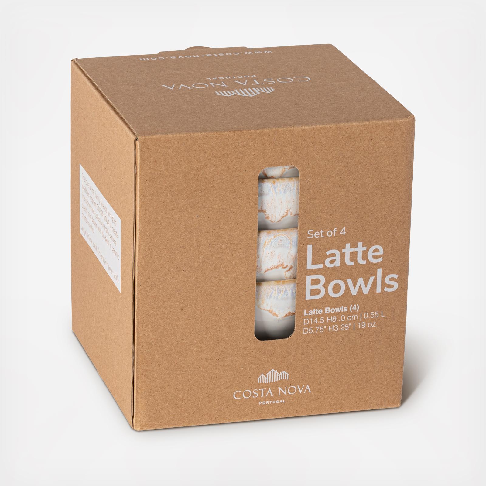 Latte Bowl, Set of 4 6 Latte Bowl, Set of 4