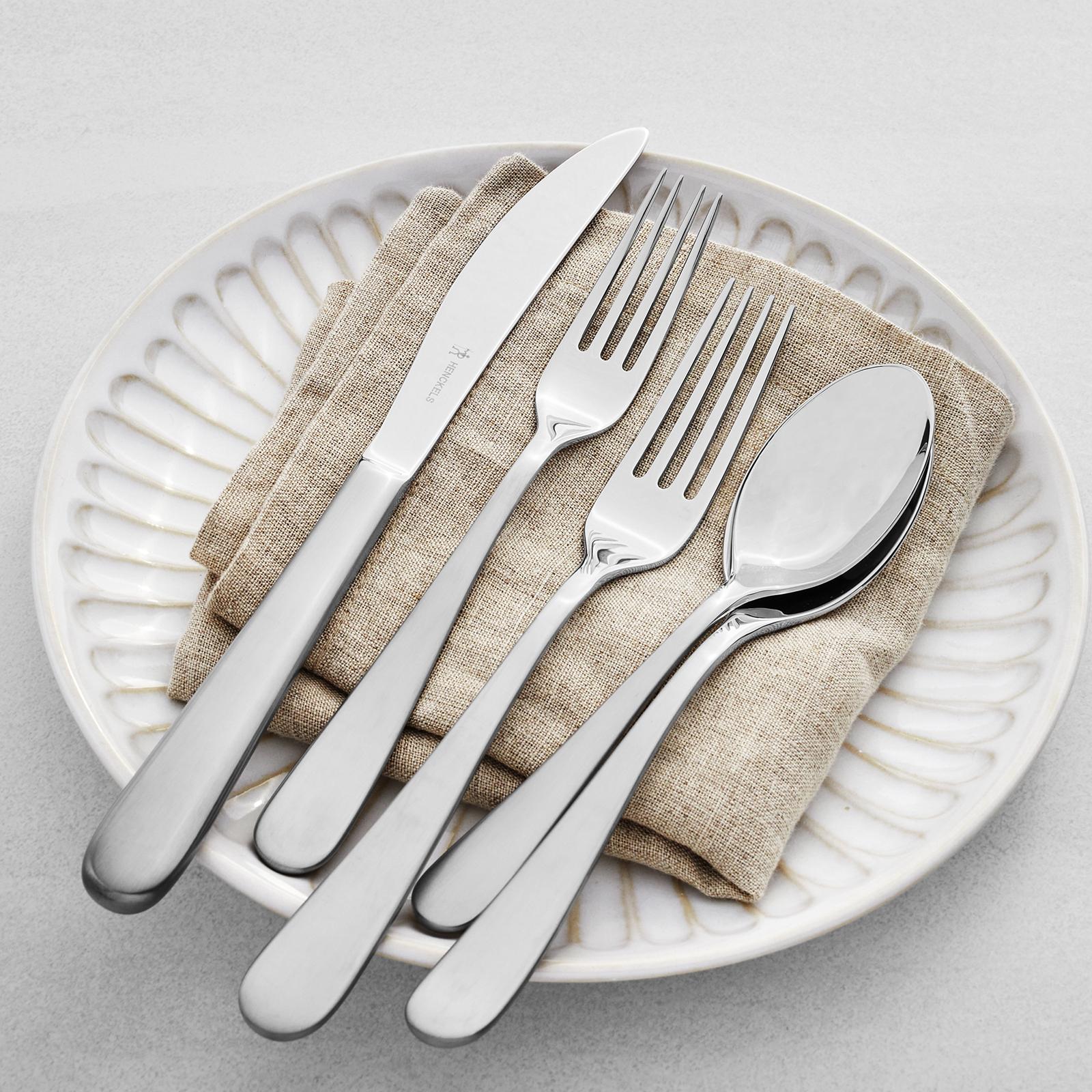 Lucena 65-Piece Stainless Steel Flatware Set, Service for 12