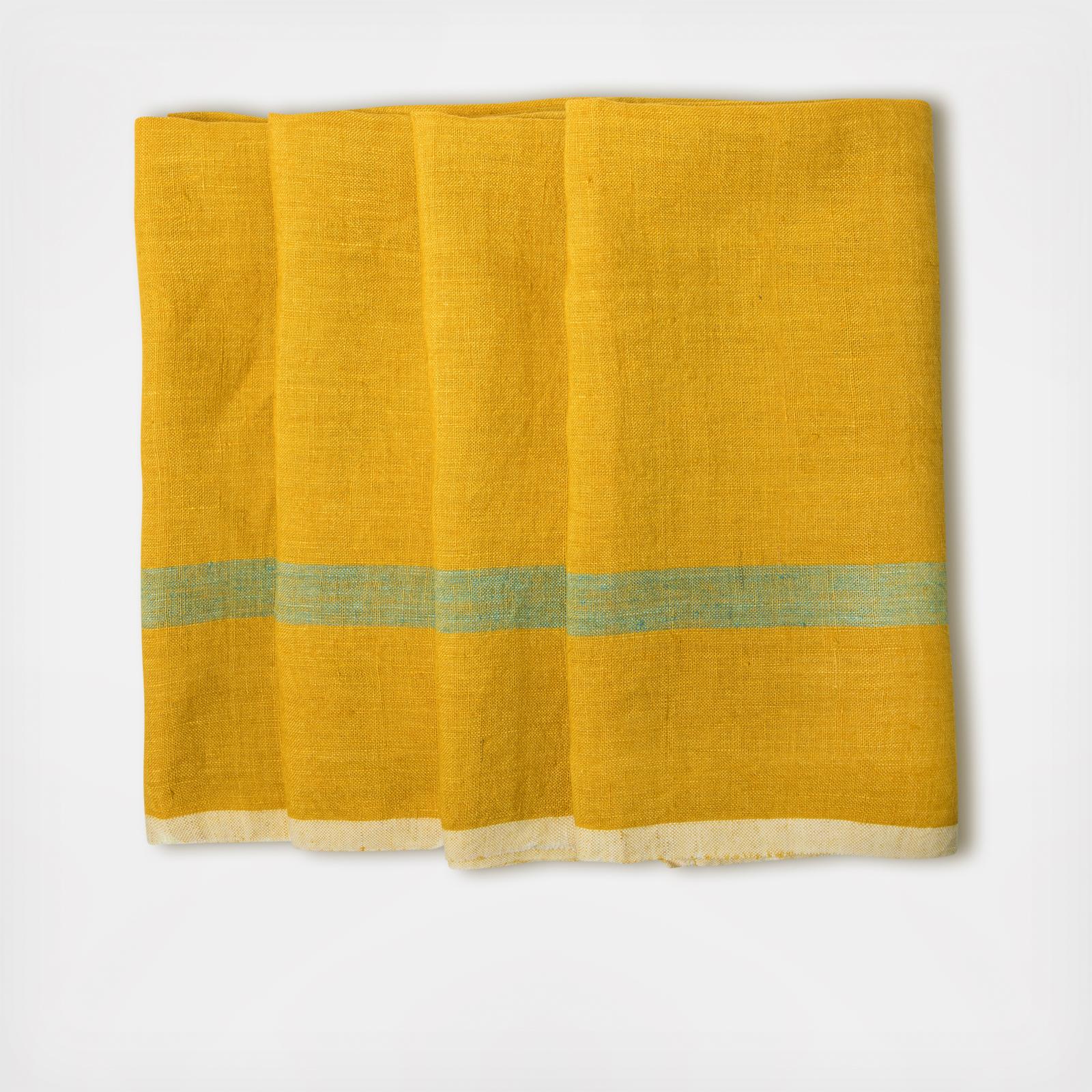 Laundered Linen Napkin, Set of 4 6 Laundered Linen Napkin, Set of 4