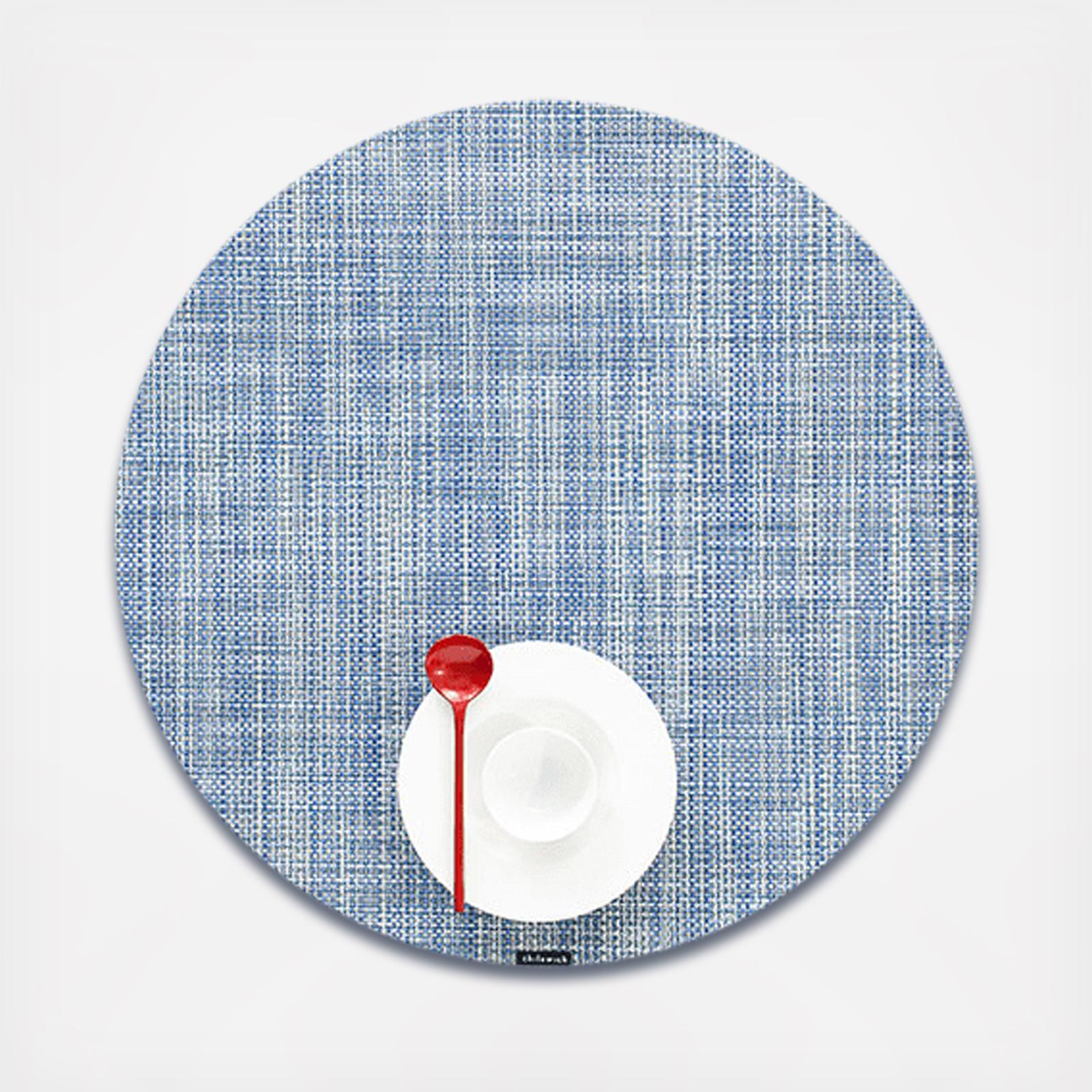 Mini Basketweave Round Placemat, Set of 4 17 Mini Basketweave Round Placemat, Set of 4