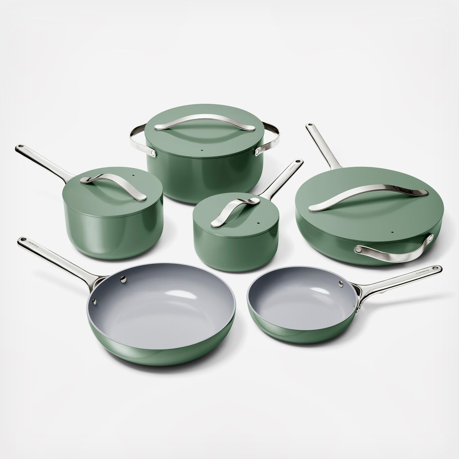 16-Piece Ceramic Non-Stick Cookware & Mini Set 8 16-Piece Ceramic Non-Stick Cookware & Mini Set
