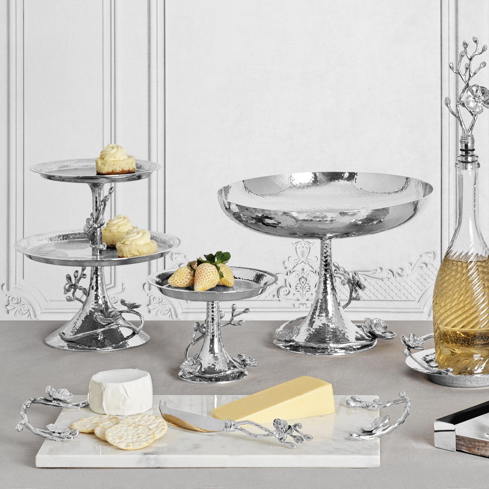 Orchid 2-Piece Wedding Cake Knife & Server Set 2 Orchid 2-Piece Wedding Cake Knife & Server Set