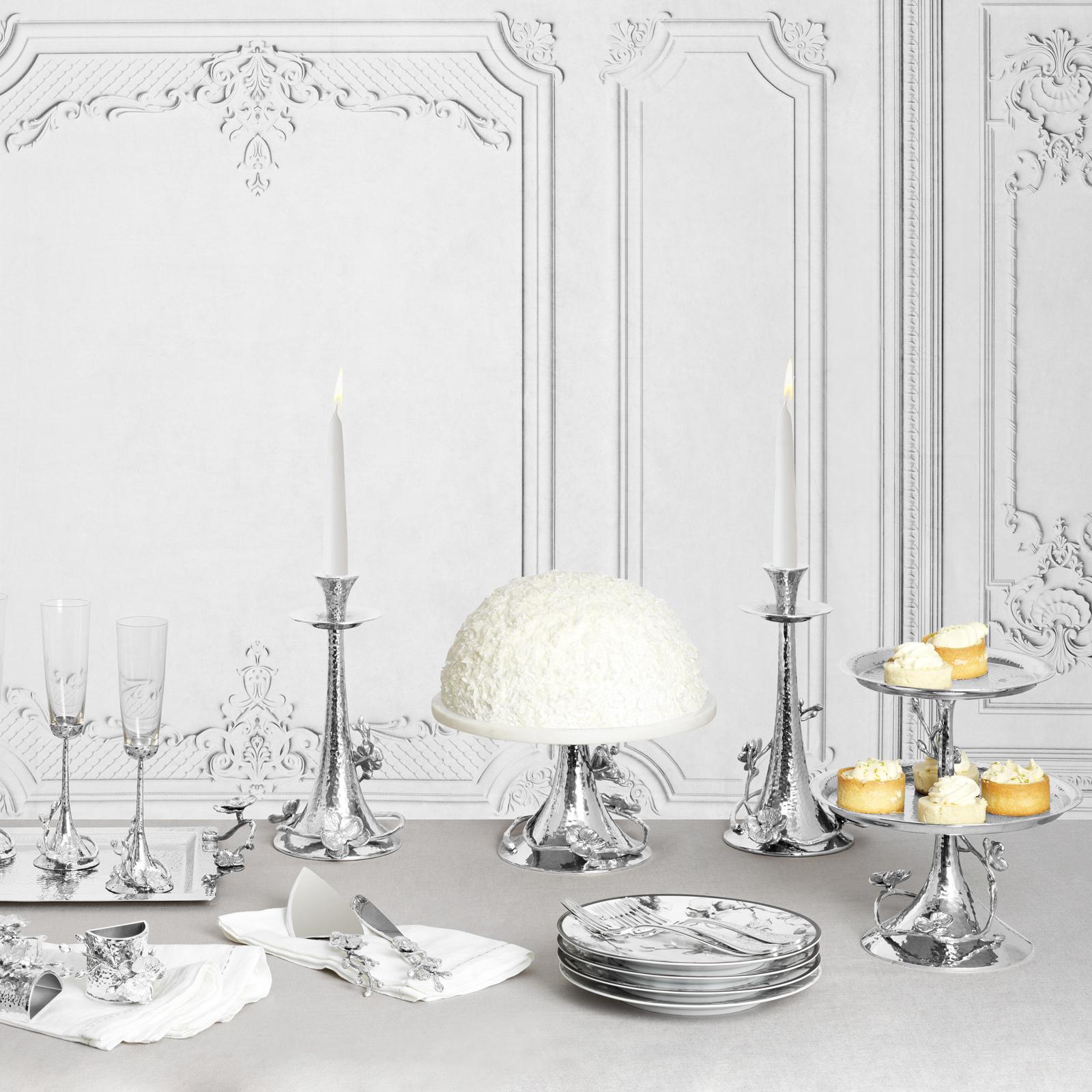 Orchid 2-Piece Wedding Cake Knife & Server Set 3 Orchid 2-Piece Wedding Cake Knife & Server Set