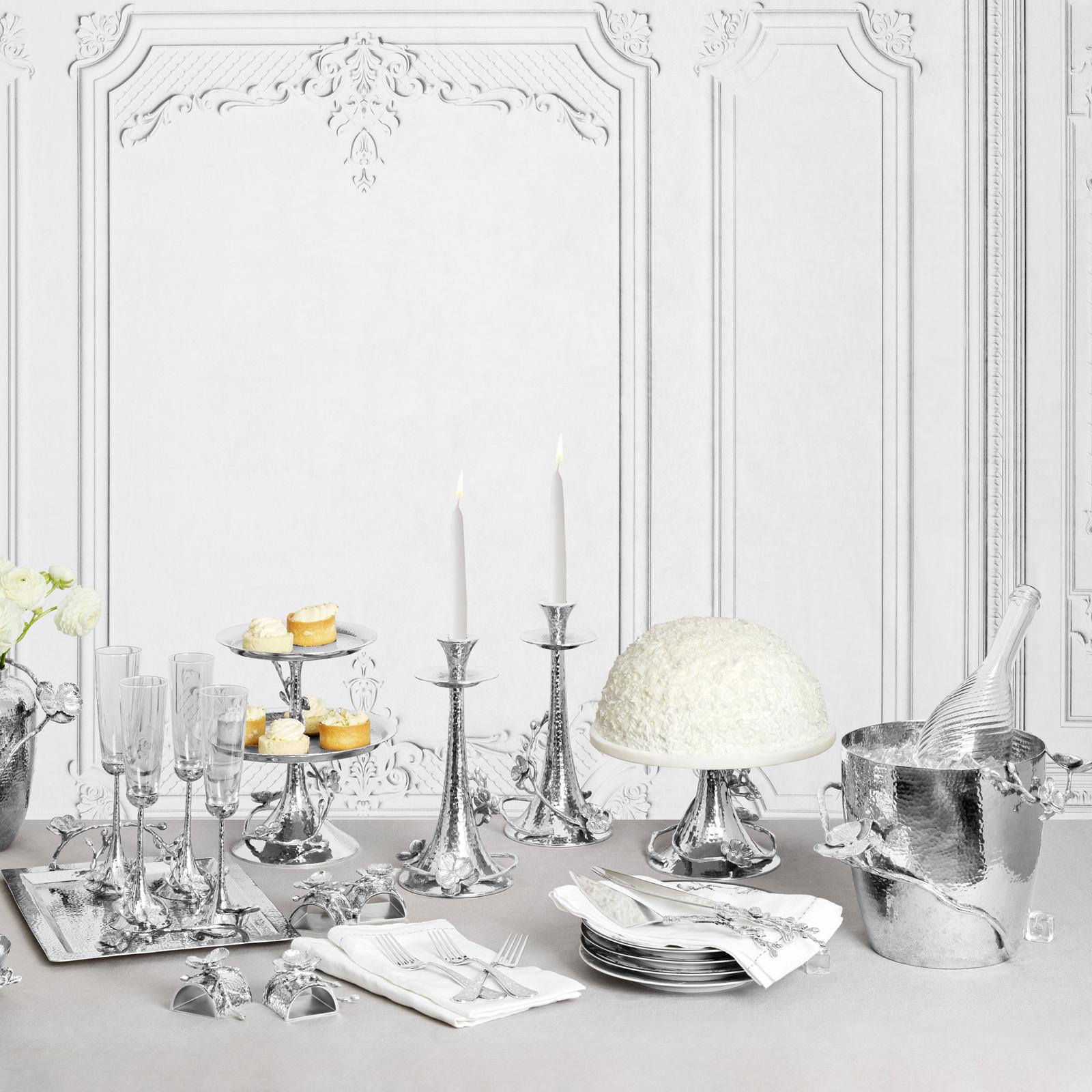 Orchid 2-Piece Wedding Cake Knife & Server Set 5 Orchid 2-Piece Wedding Cake Knife & Server Set