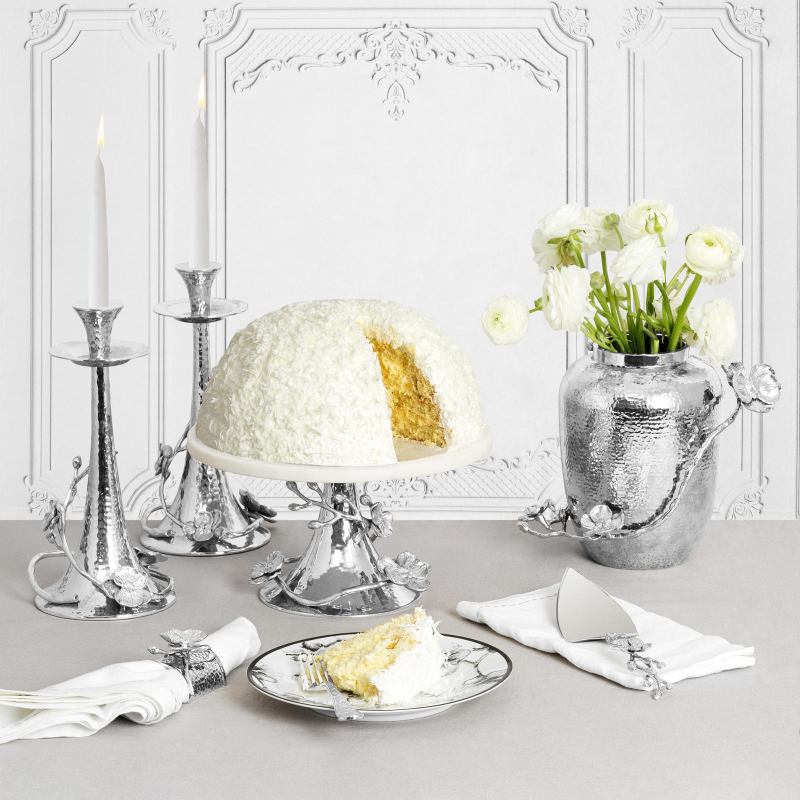 Orchid 2-Piece Wedding Cake Knife & Server Set 7 Orchid 2-Piece Wedding Cake Knife & Server Set