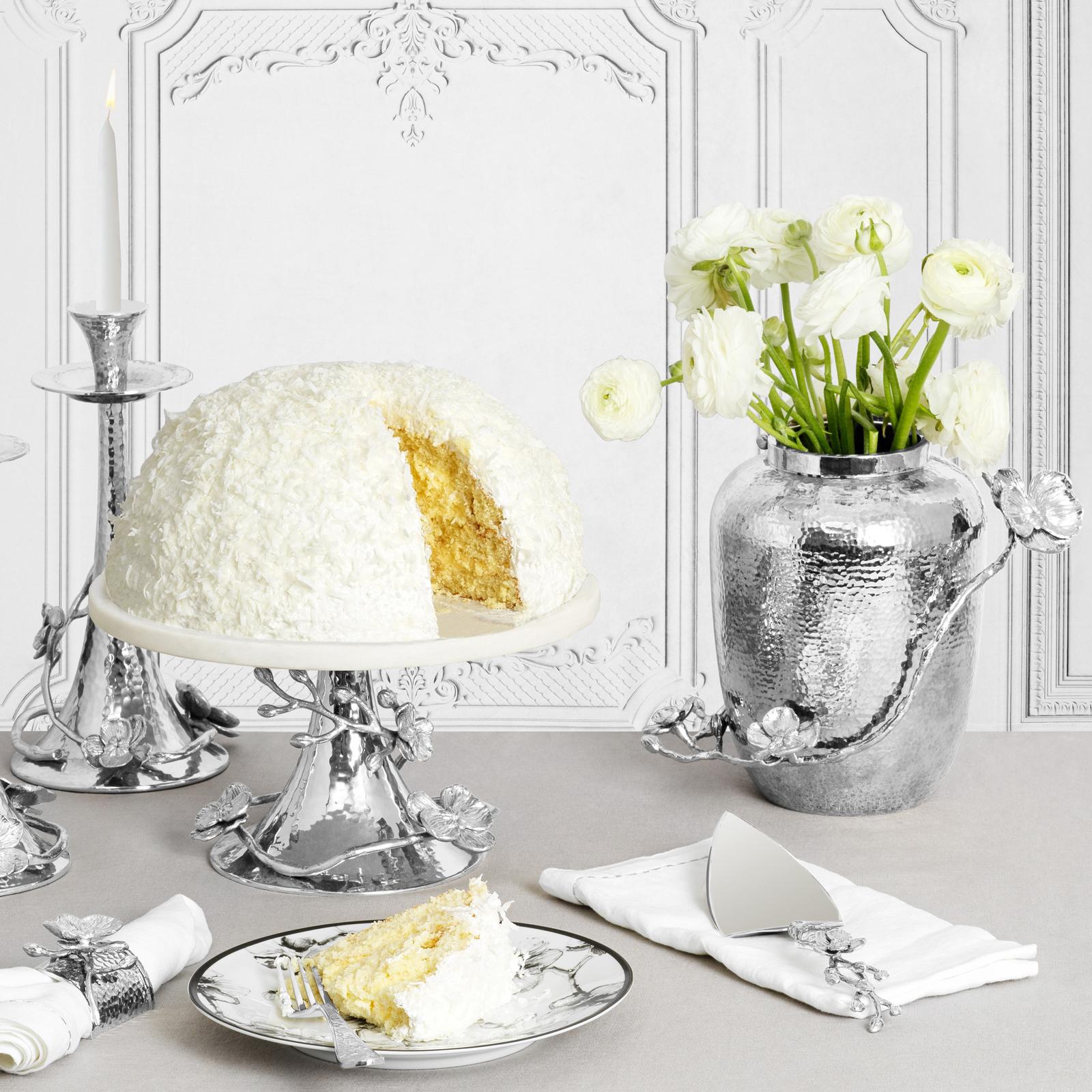 Orchid 2-Piece Wedding Cake Knife & Server Set 8 Orchid 2-Piece Wedding Cake Knife & Server Set