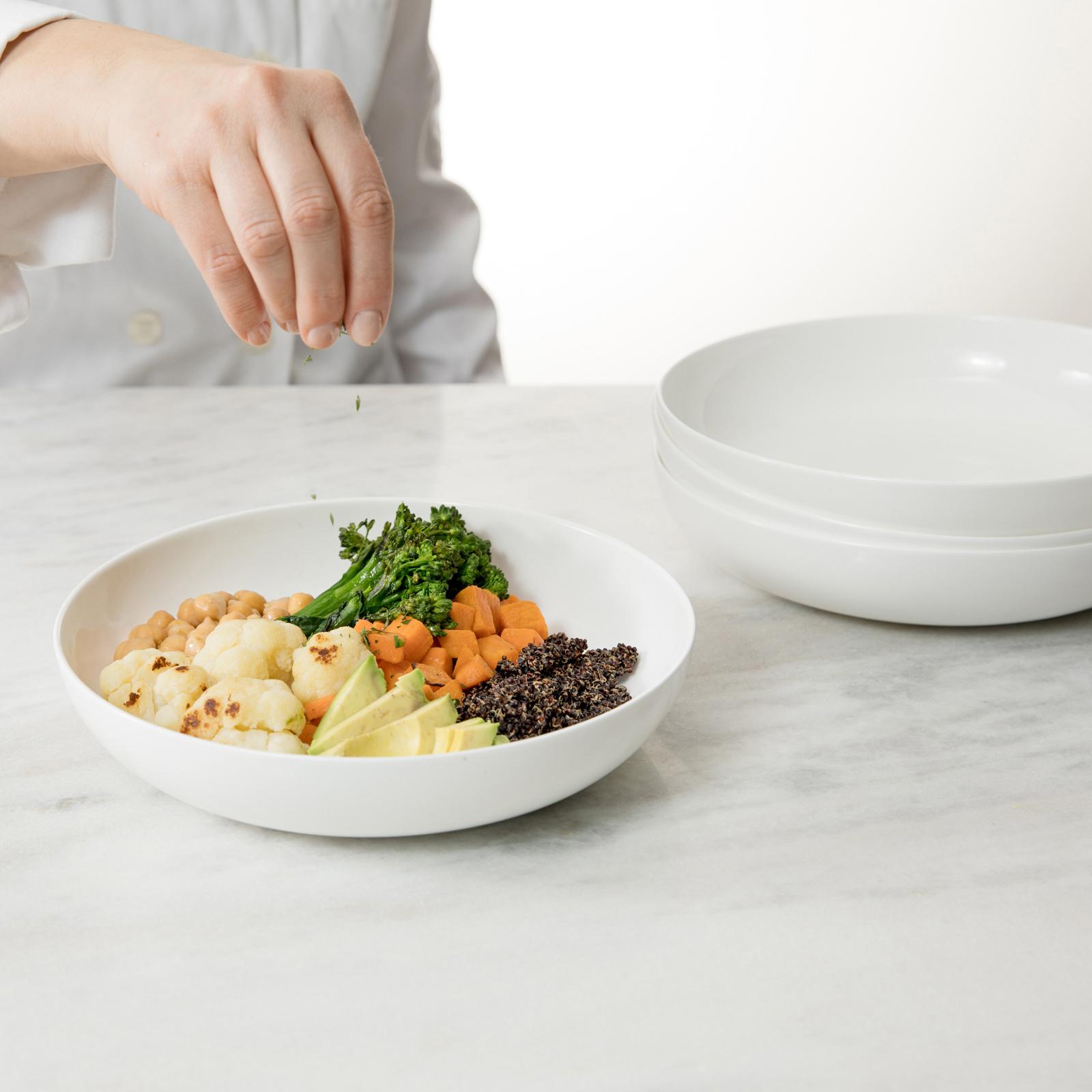 Modern Coupe Pasta Bowl, Set of 4 4 Modern Coupe Pasta Bowl, Set of 4