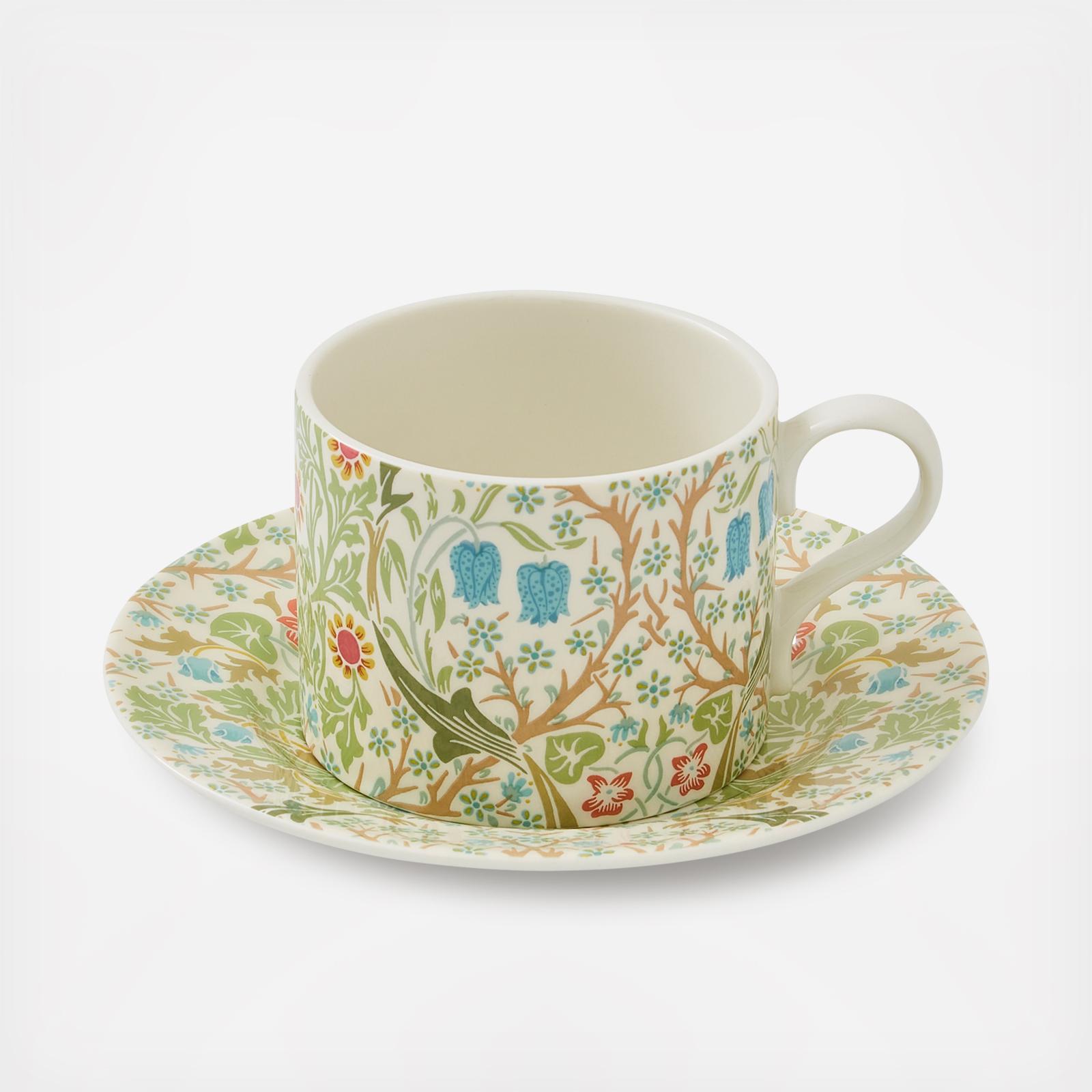 Morris & Co. Teacup & Saucer Set 5 Morris & Co. Teacup & Saucer Set