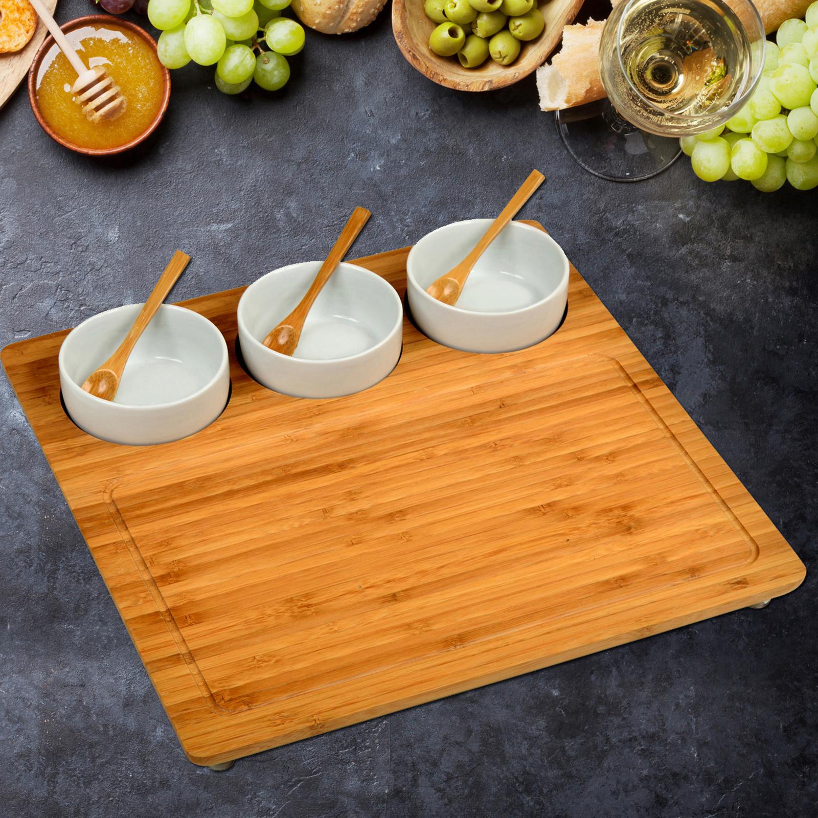 Personalized Engraved 7-Piece Acacia Entertaining Charcuterie Set 3 Personalized Engraved 7-Piece Acacia Entertaining Charcuterie Set