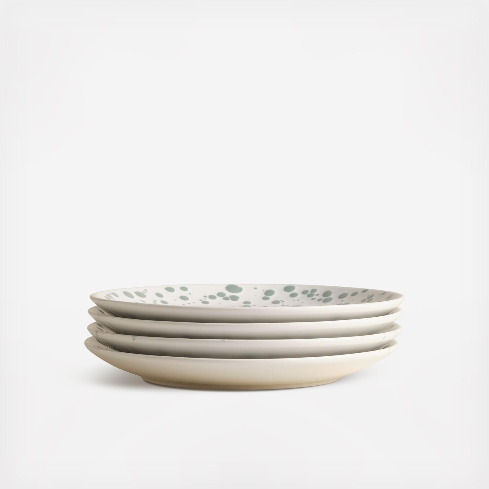 Splatter Salad Plate, Set of 4 2 Splatter Salad Plate, Set of 4