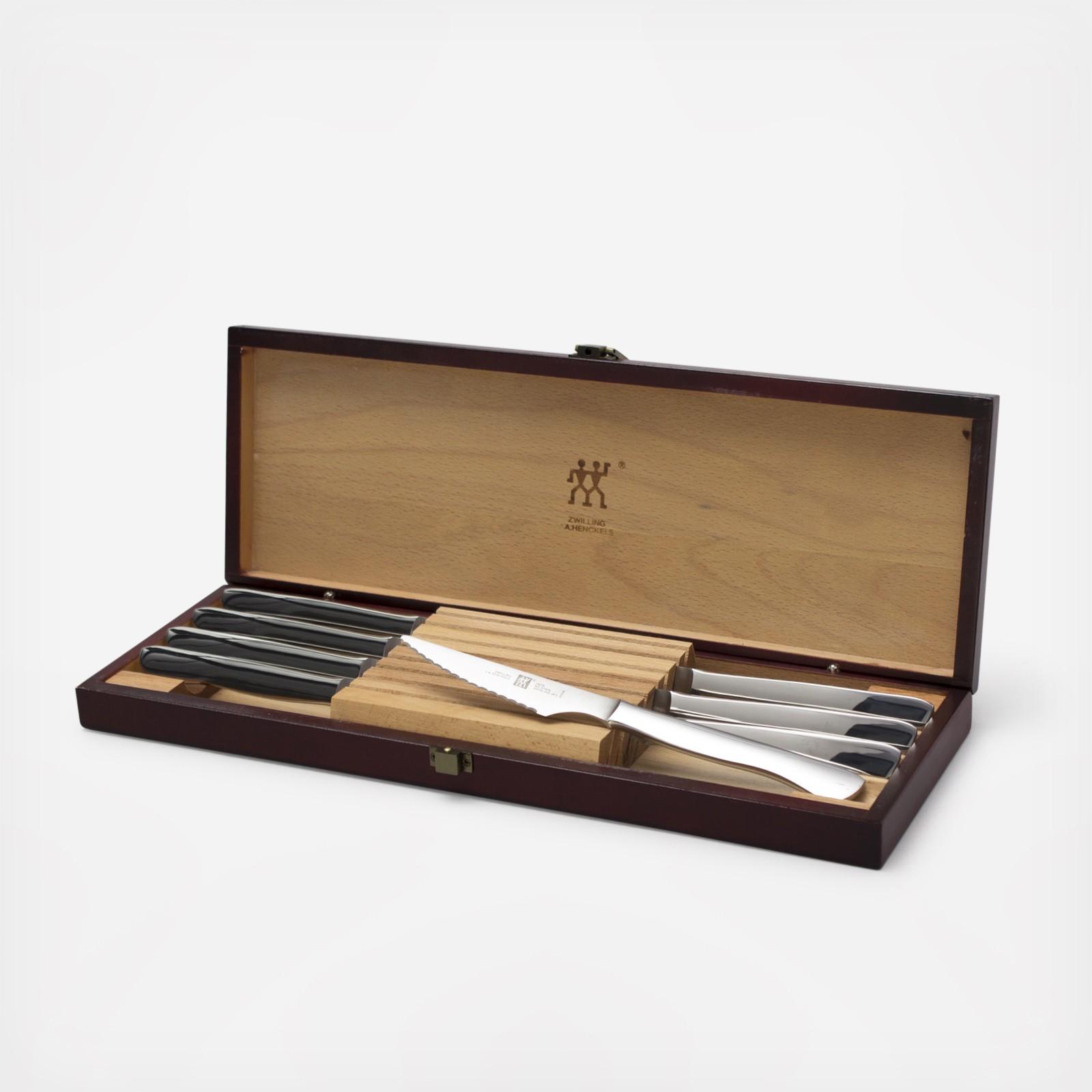 Stainless Serrated 8-Piece Steak Knife Set 1 Stainless Serrated 8-Piece Steak Knife Set