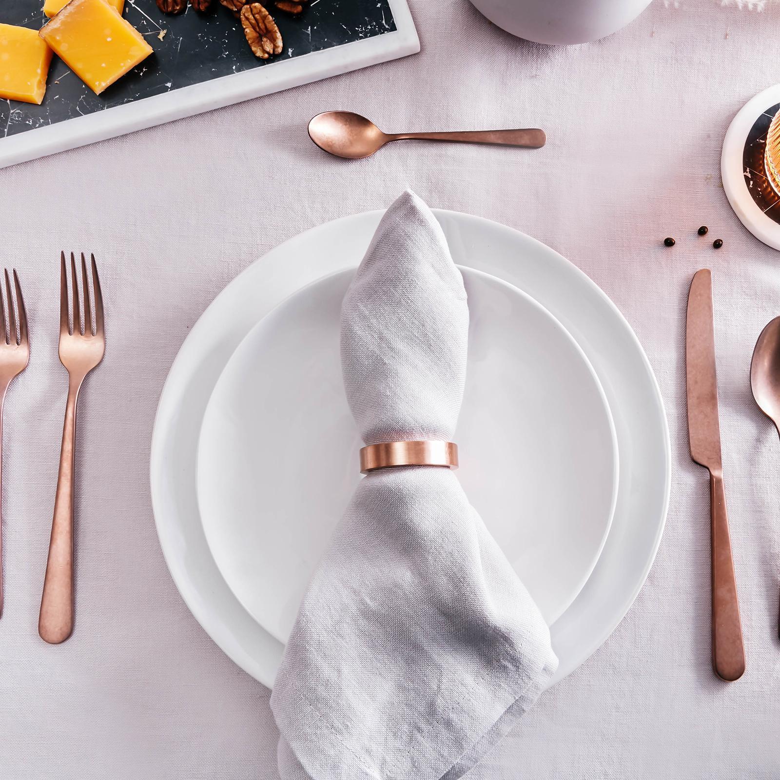Turner Copper Round Napkin Rings, Set of 4
