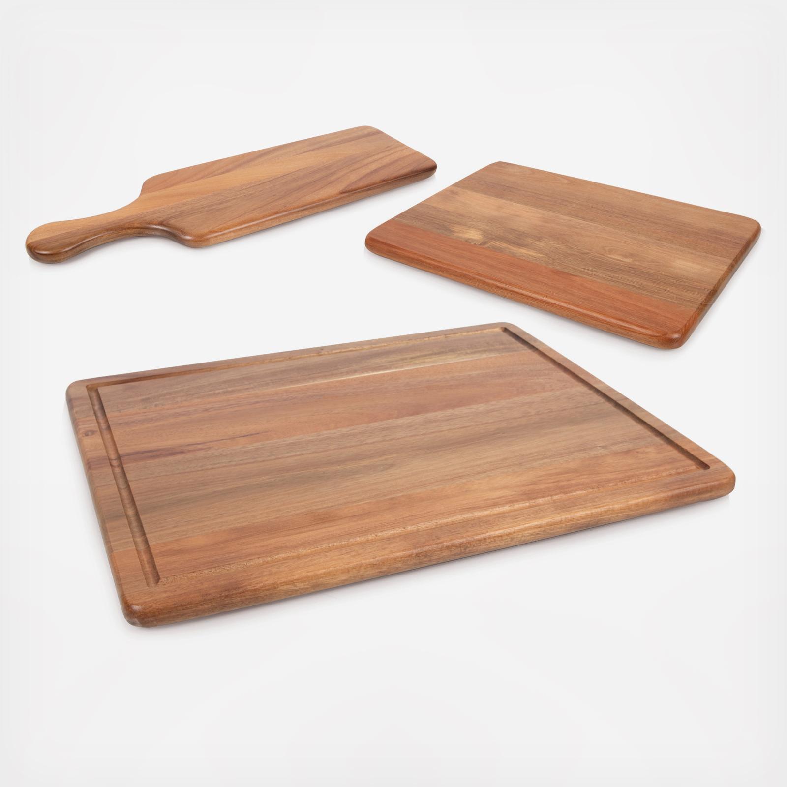 3-Piece Acacia Wood Servings Boards 2 3-Piece Acacia Wood Servings Boards