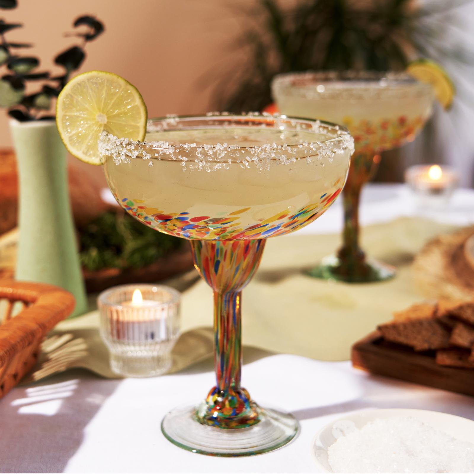 Artistico Recycled Margarita Glass, Set of 2 1 Artistico Recycled Margarita Glass, Set of 2