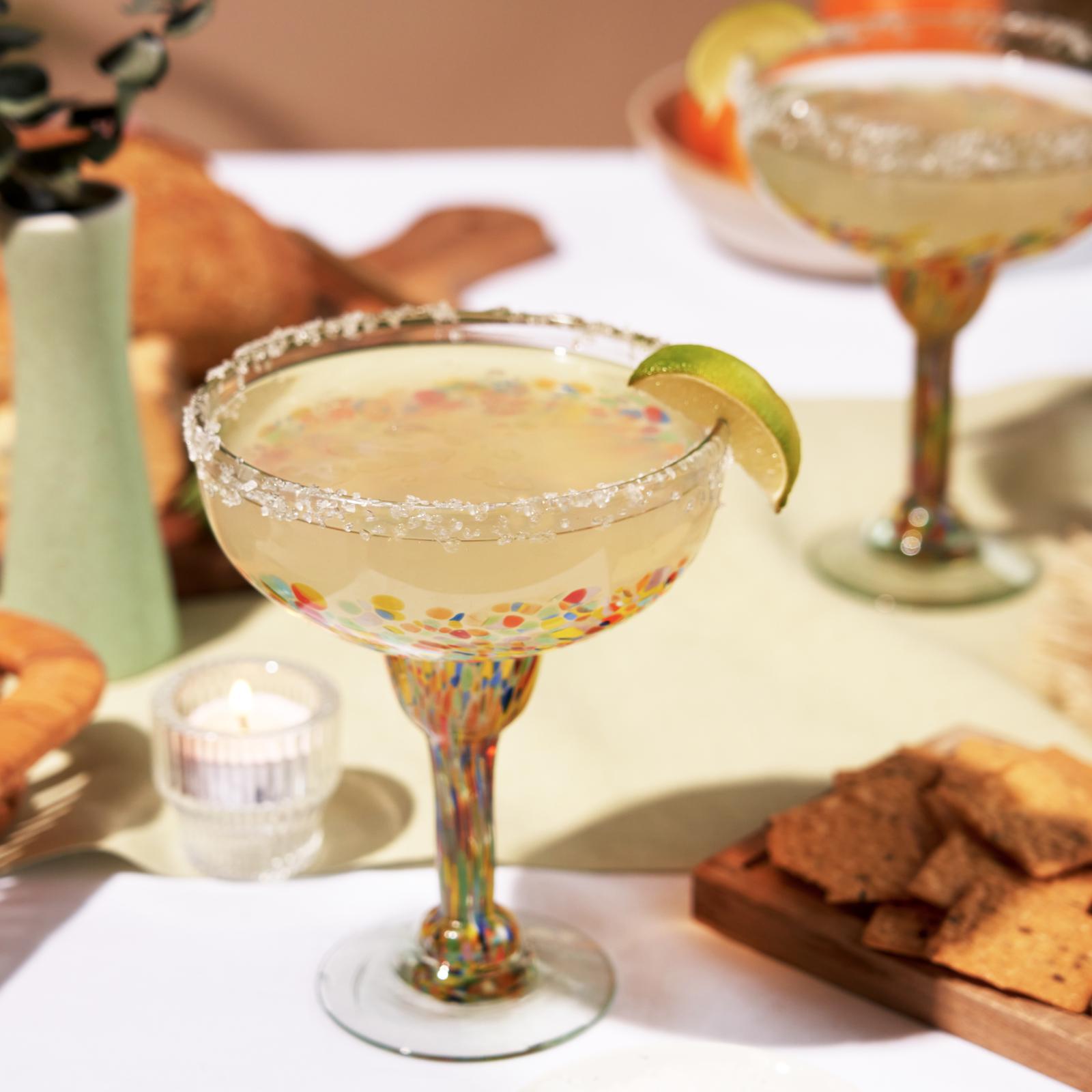 Artistico Recycled Margarita Glass, Set of 2 3 Artistico Recycled Margarita Glass, Set of 2
