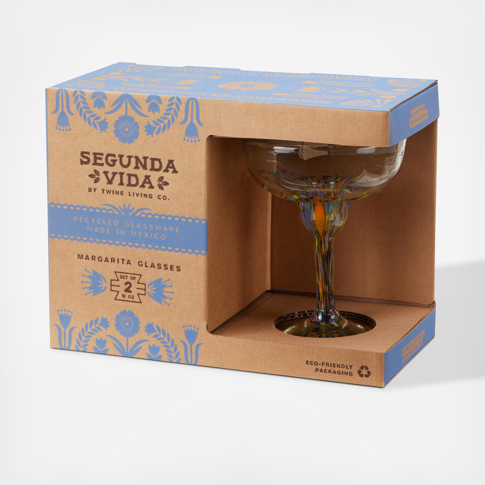 Artistico Recycled Margarita Glass, Set of 2 6 Artistico Recycled Margarita Glass, Set of 2