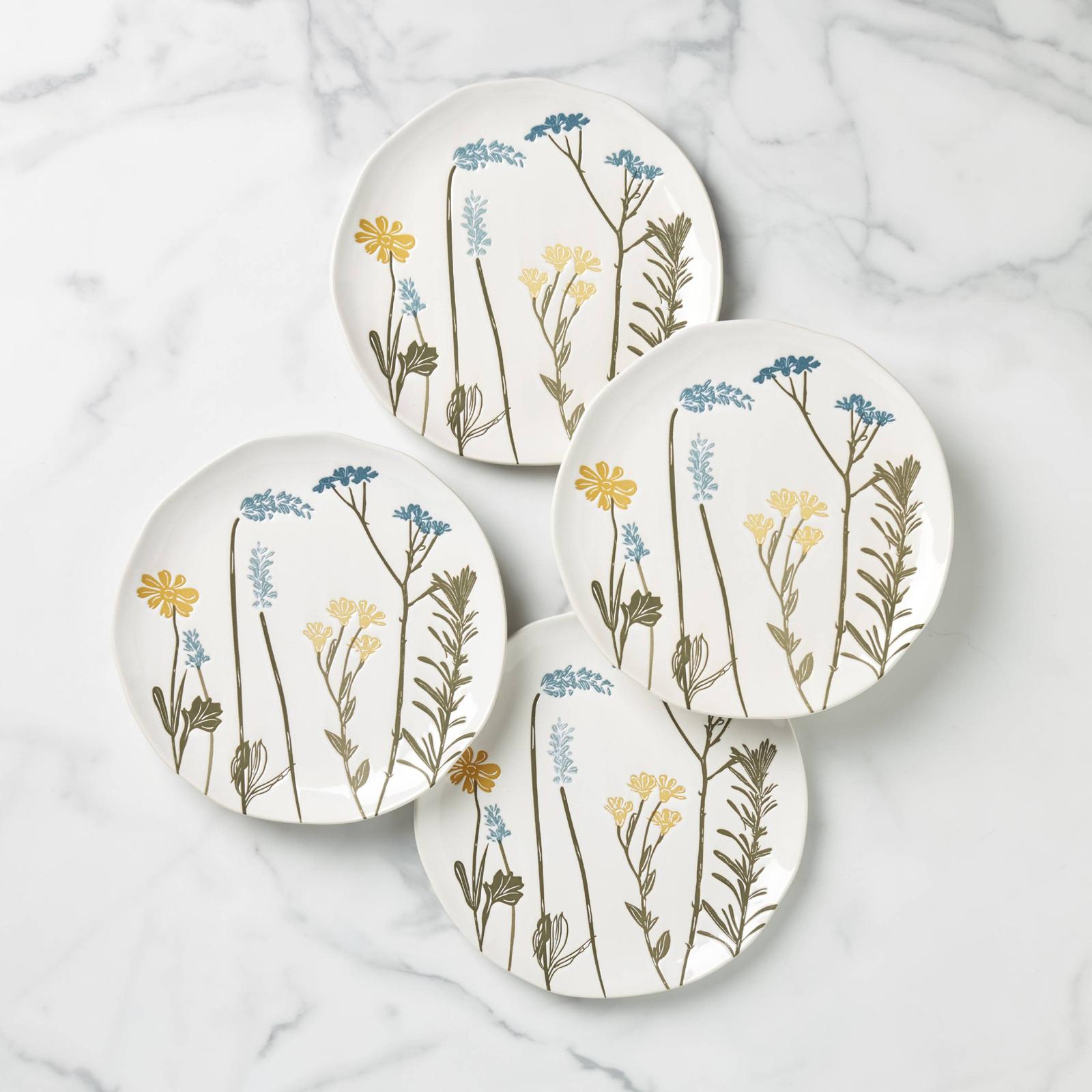 Wildflowers Accent Plate, Set of 4 16 Wildflowers Accent Plate, Set of 4
