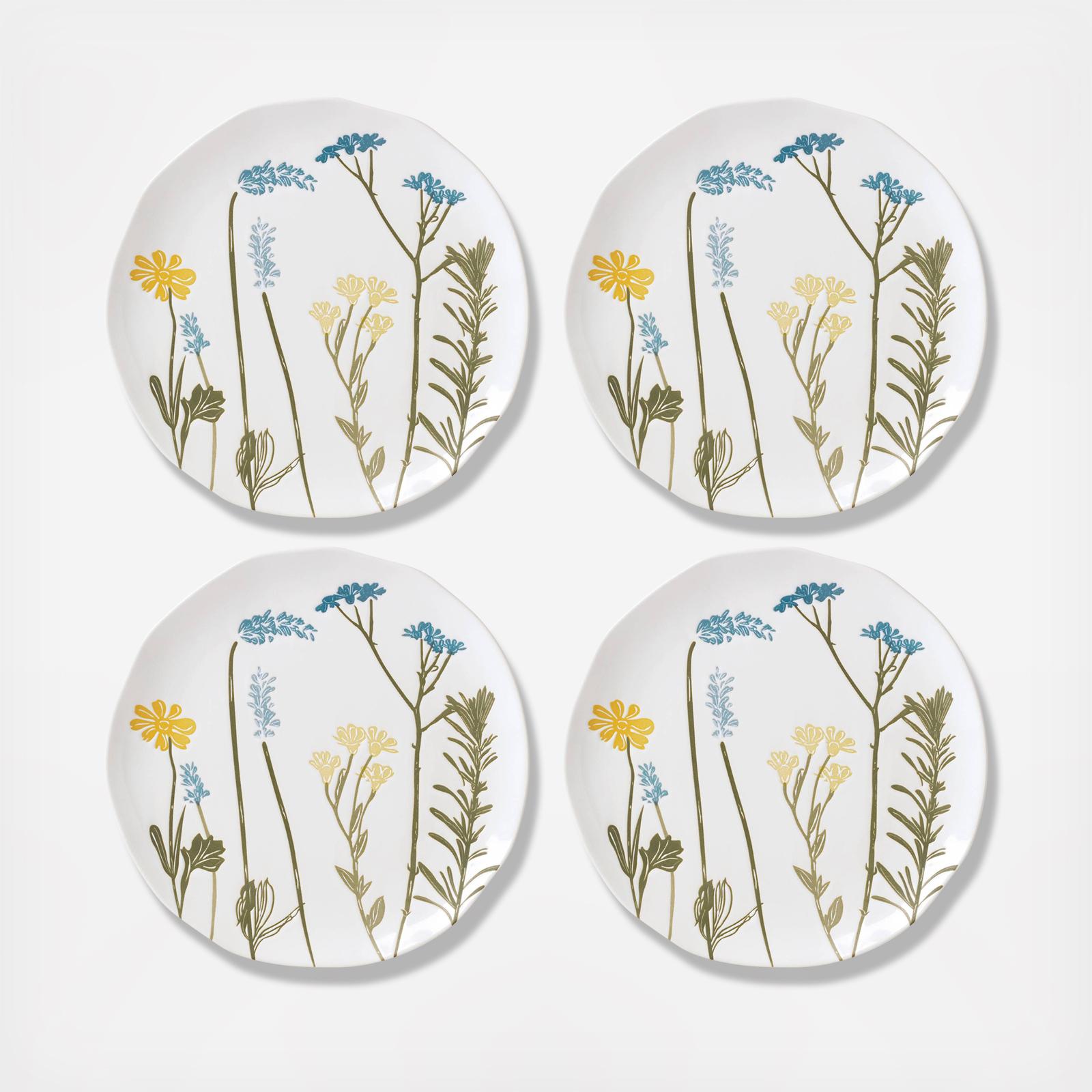 Wildflowers Accent Plate, Set of 4 2 Wildflowers Accent Plate, Set of 4