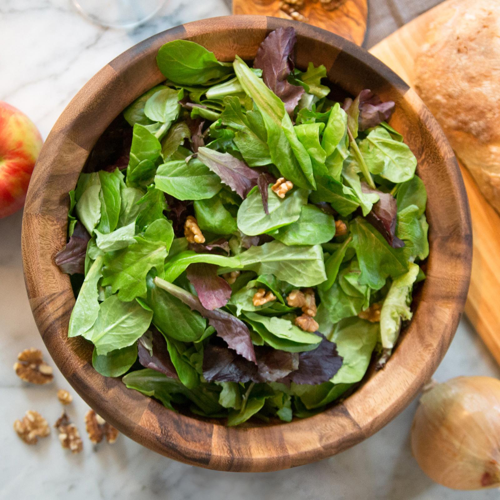 Acacia Salad Bowl with Server Set
