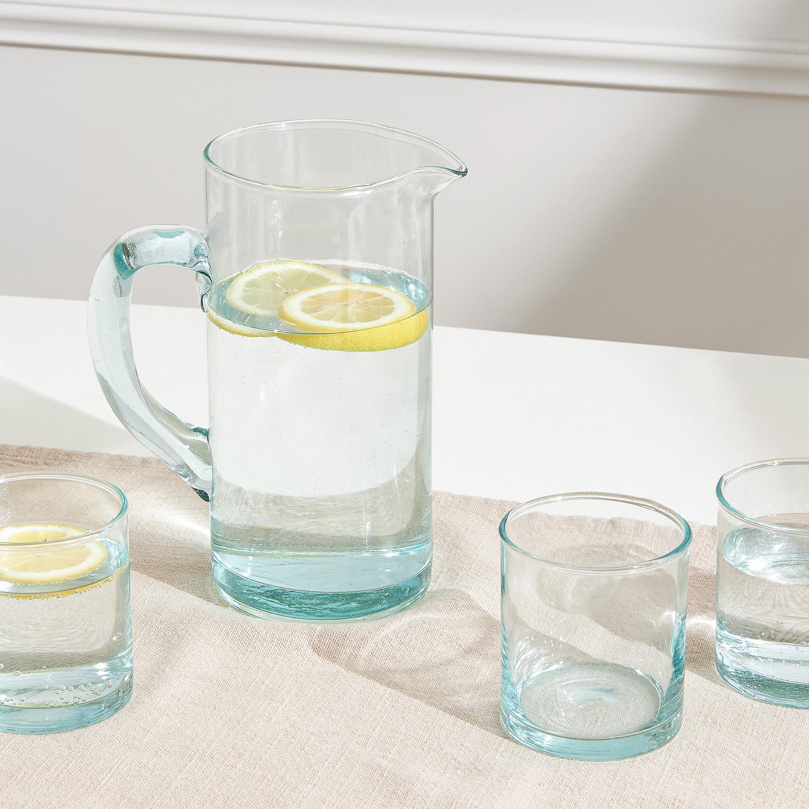 Capri Recycled Glass Pitcher 2 Capri Recycled Glass Pitcher