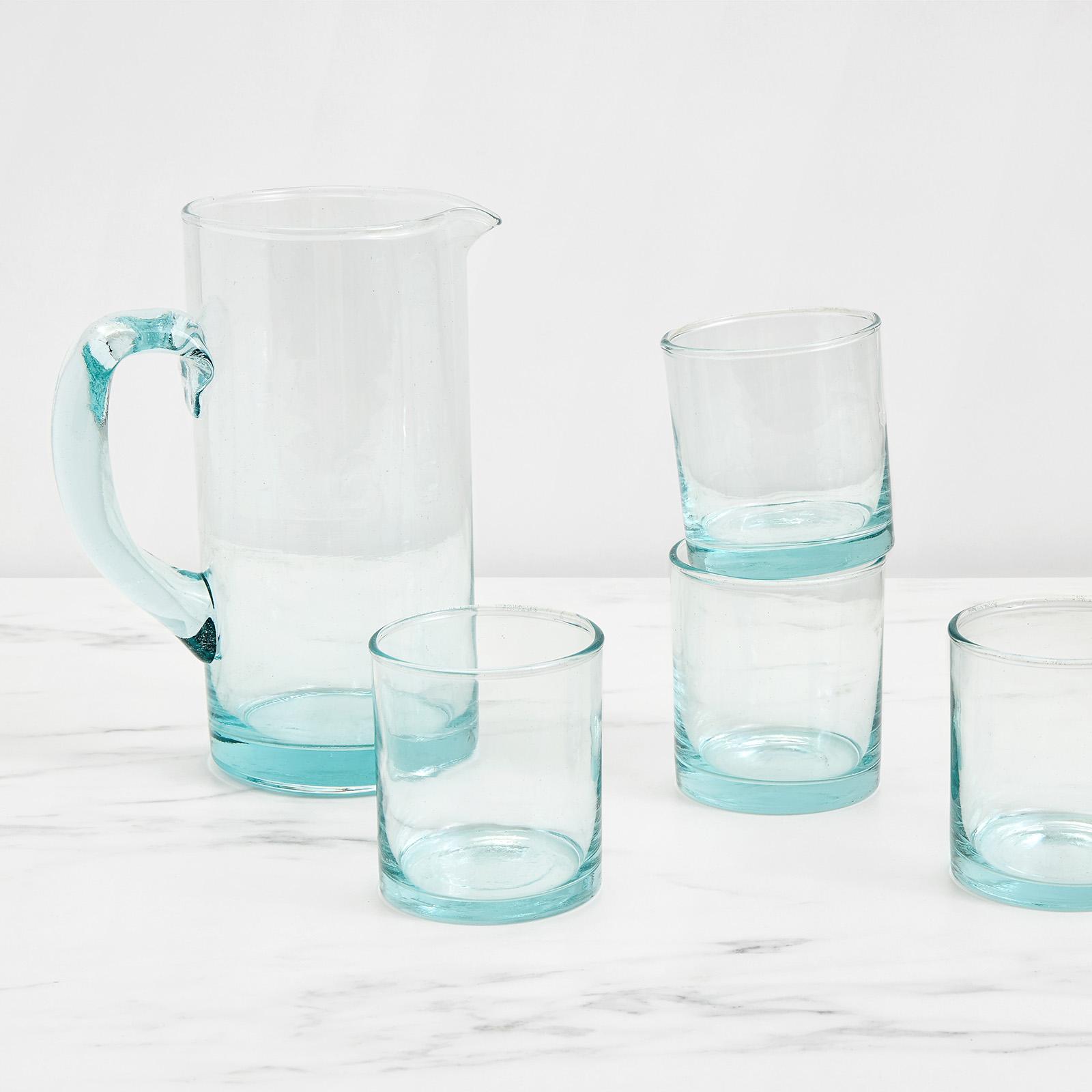 Capri Recycled Glass Pitcher 3 Capri Recycled Glass Pitcher
