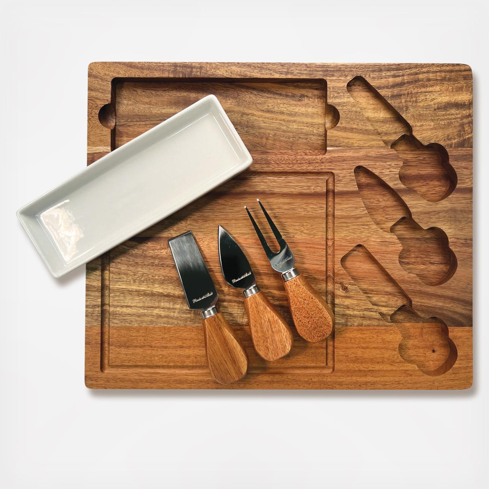 Engraved Celtic 5-Piece Charcuterie Board & Tool Set 3 Engraved Celtic 5-Piece Charcuterie Board & Tool Set