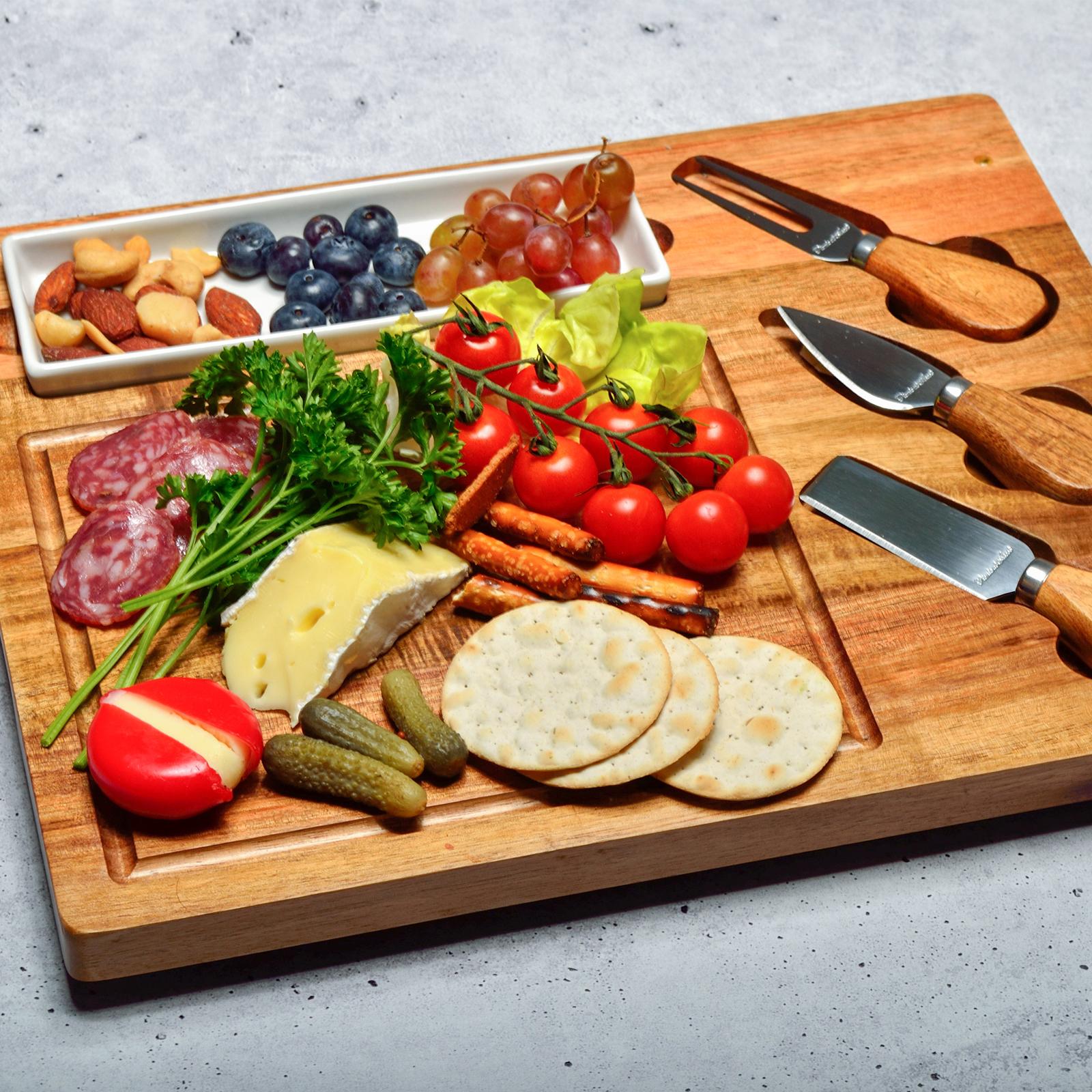 Engraved Celtic 5-Piece Charcuterie Board & Tool Set 4 Engraved Celtic 5-Piece Charcuterie Board & Tool Set