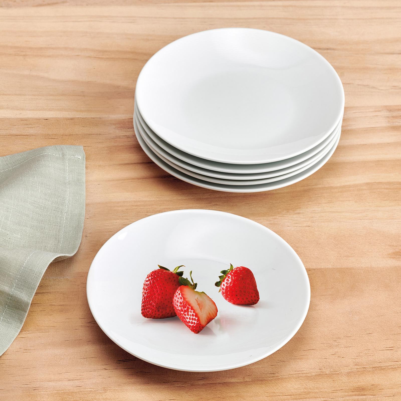 Everyday Coupe Appetizer Plates, Set of 6