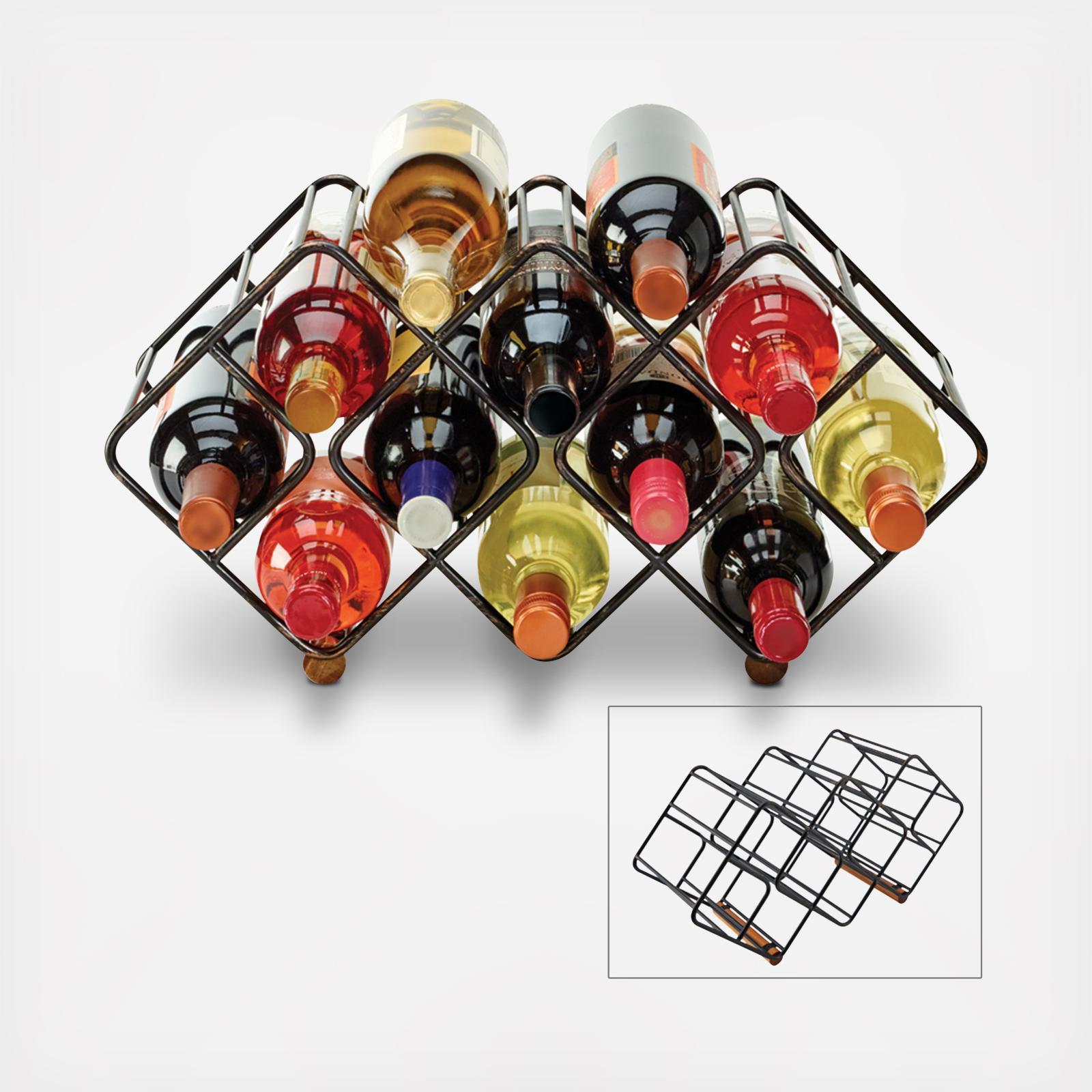 Gourmet Basics 12-Bottle Wine Rack 17 Gourmet Basics 12-Bottle Wine Rack