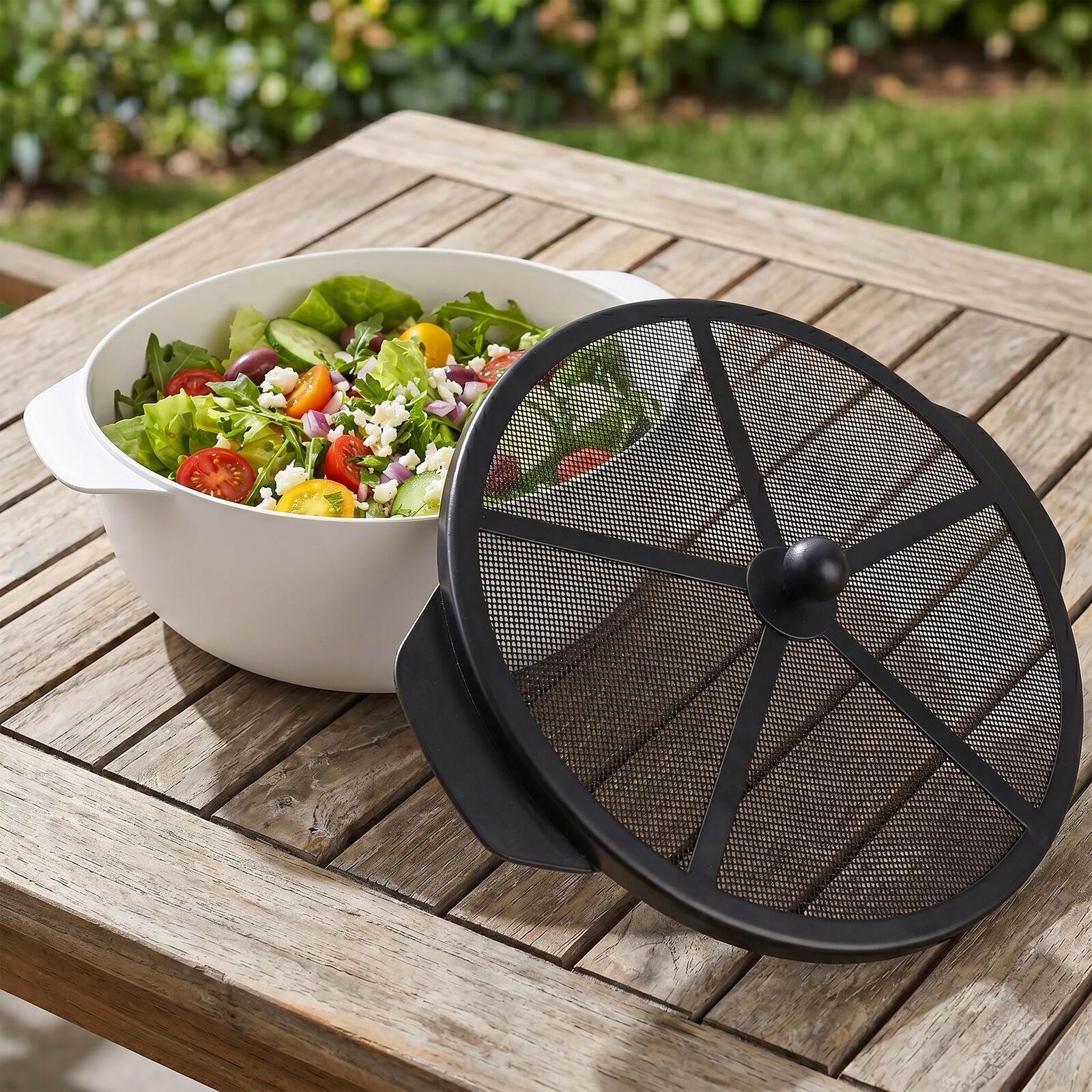 Gourmet Basics BBQ To Go Serving Bowl with Cover 3 Gourmet Basics BBQ To Go Serving Bowl with Cover