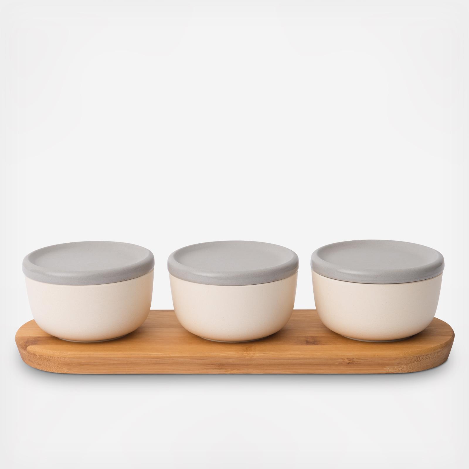 Leo 7-Piece Covered Bowl Set 4 Leo 7-Piece Covered Bowl Set
