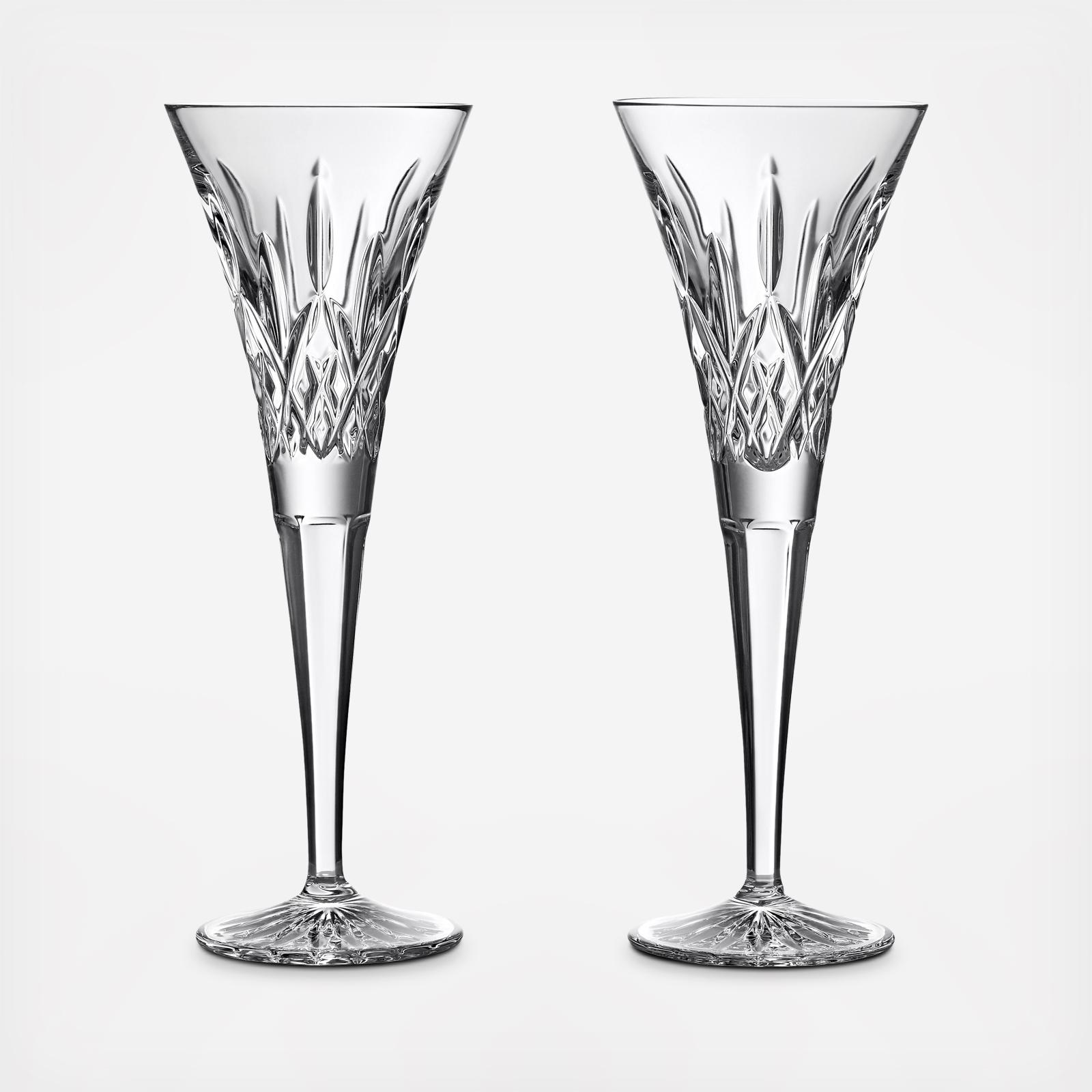 Lismore Champagne Toasting Flute Pair 2 Lismore Champagne Toasting Flute Pair