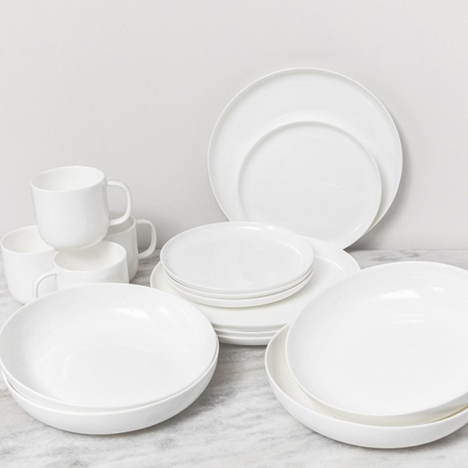 Modern Coupe 16-Piece Dinnerware Set, Service for 4