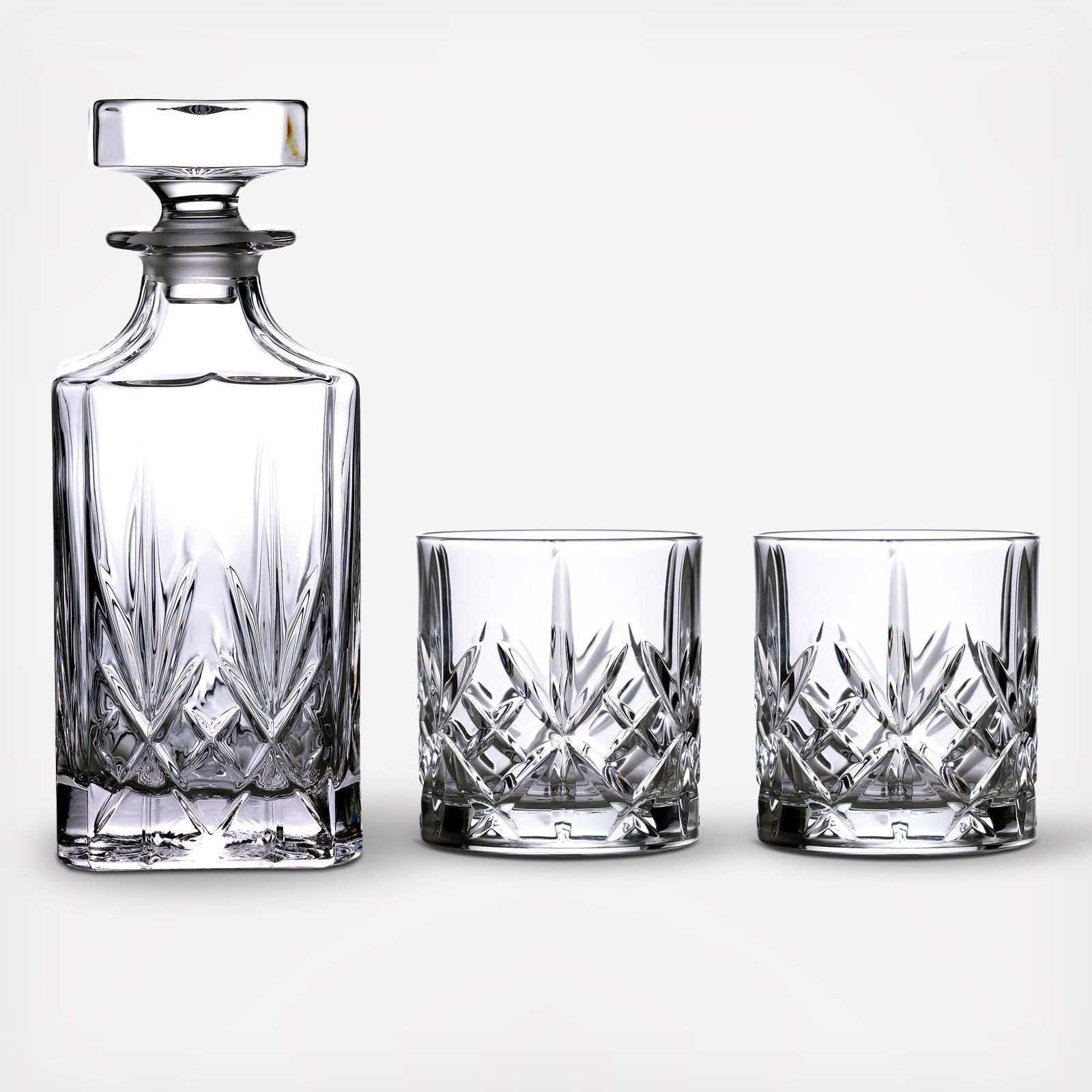 Marquis by Waterford Markham 3-Piece Decanter & Tumbler Set 2 Marquis by Waterford Markham 3-Piece Decanter & Tumbler Set