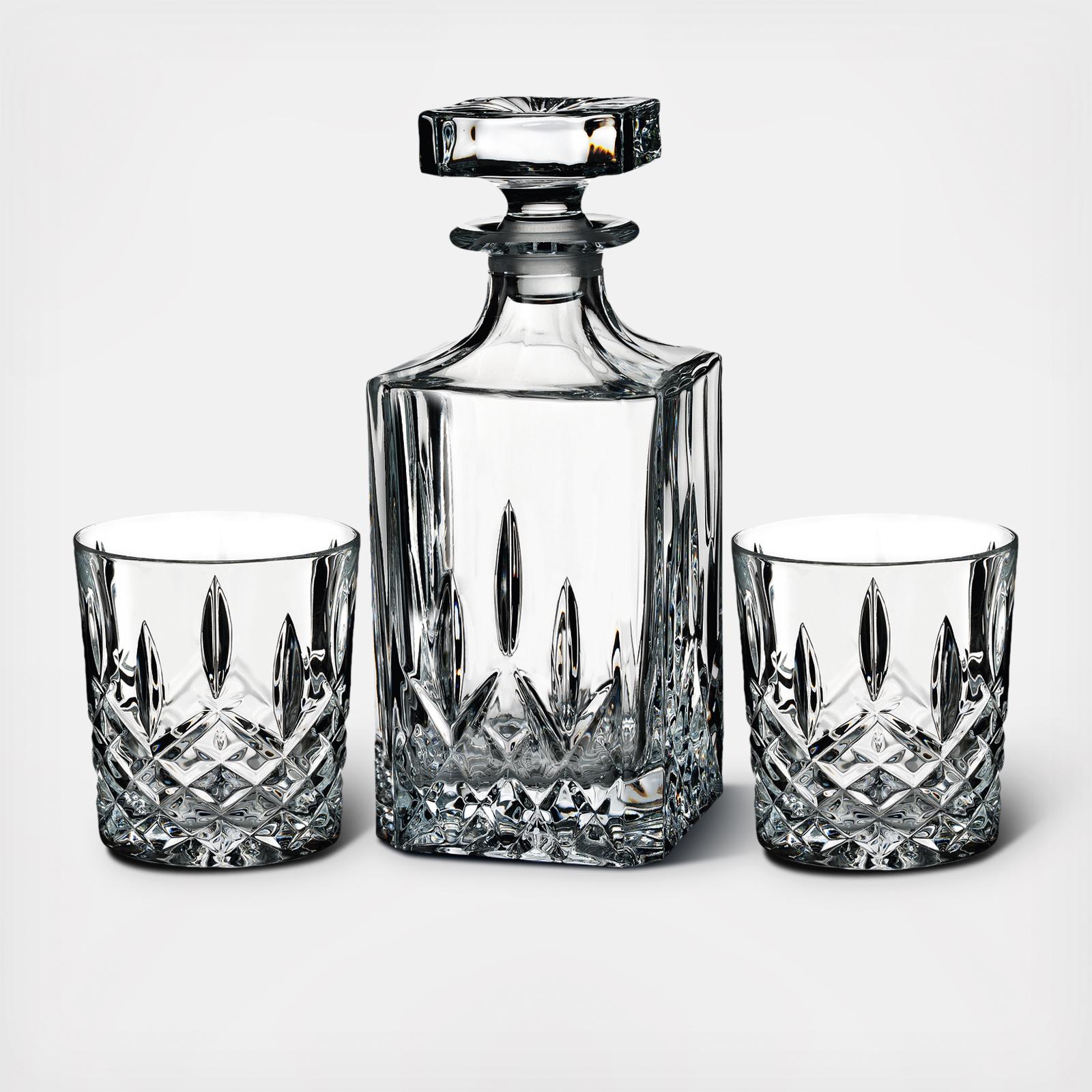 Marquis by Waterford Markham 3-Piece Decanter & Tumbler Set 3 Marquis by Waterford Markham 3-Piece Decanter & Tumbler Set