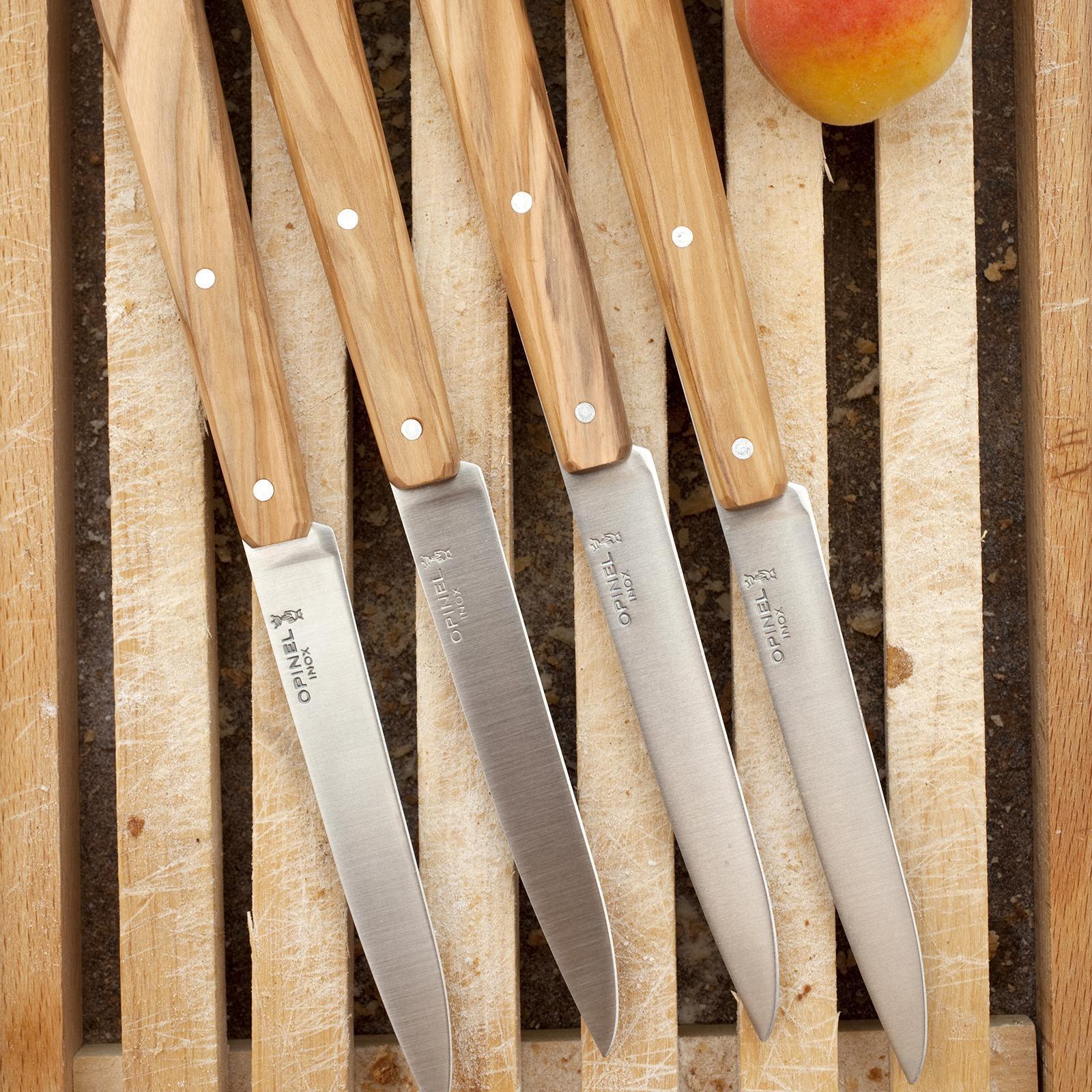 Olivewood Bon Appetit Steak Knife, Set of 4 13 Olivewood Bon Appetit Steak Knife, Set of 4